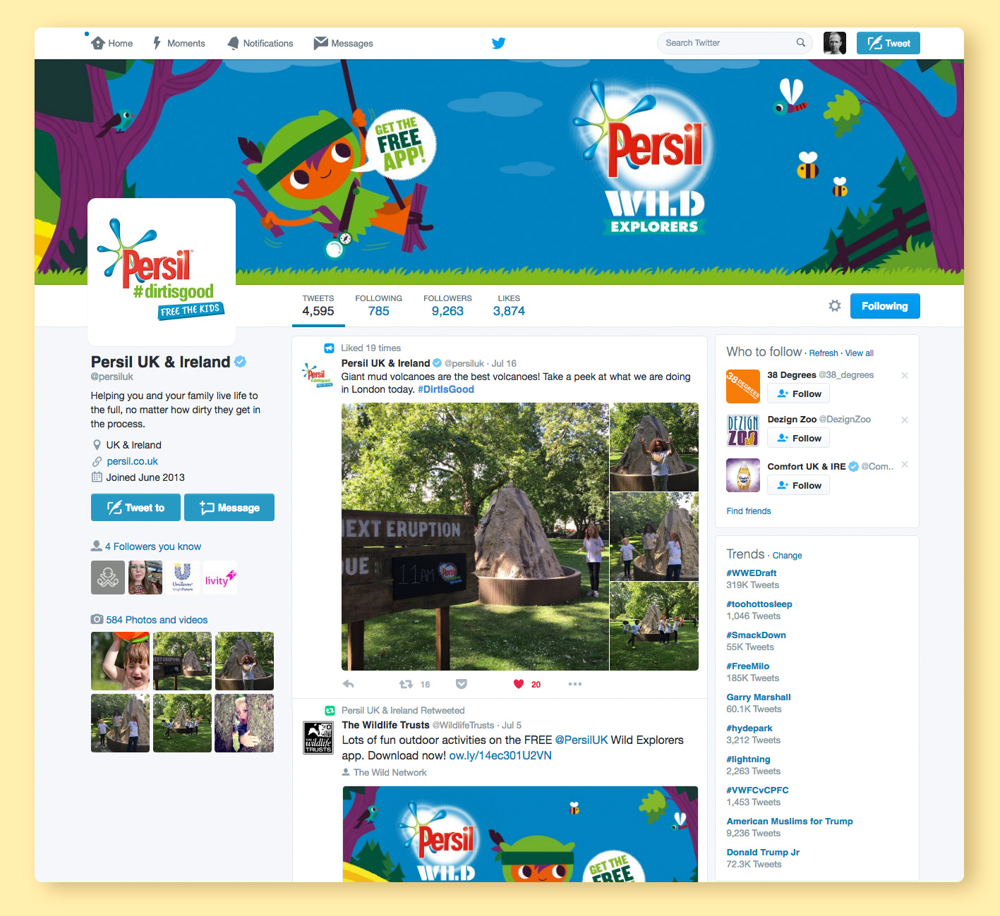 PERSIL WILD EXPLORERS - Social Takeover