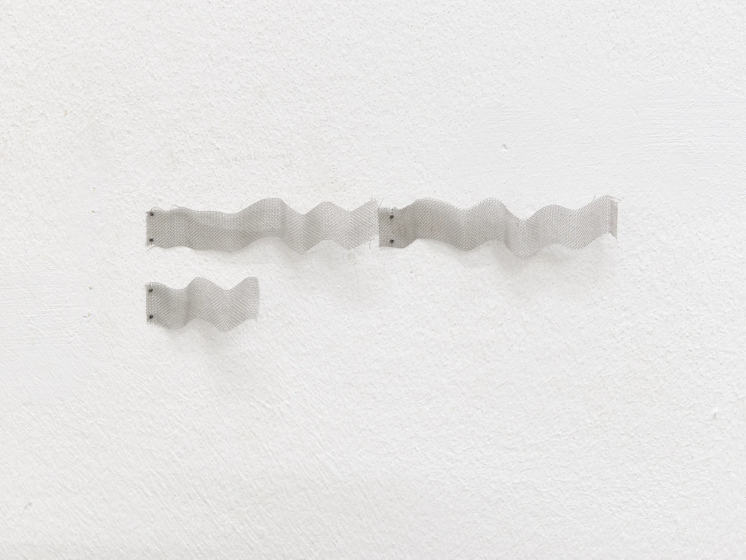 Finding the fabric , 2016 steel mesh dimensions variable