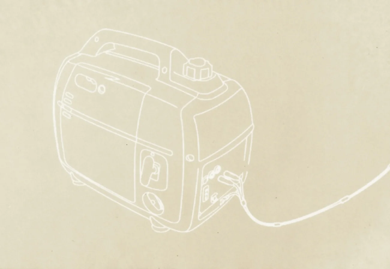 Letters to the sun (Honda EU2000i) , 2014 cyanotype on paper | 15 x 22 cm