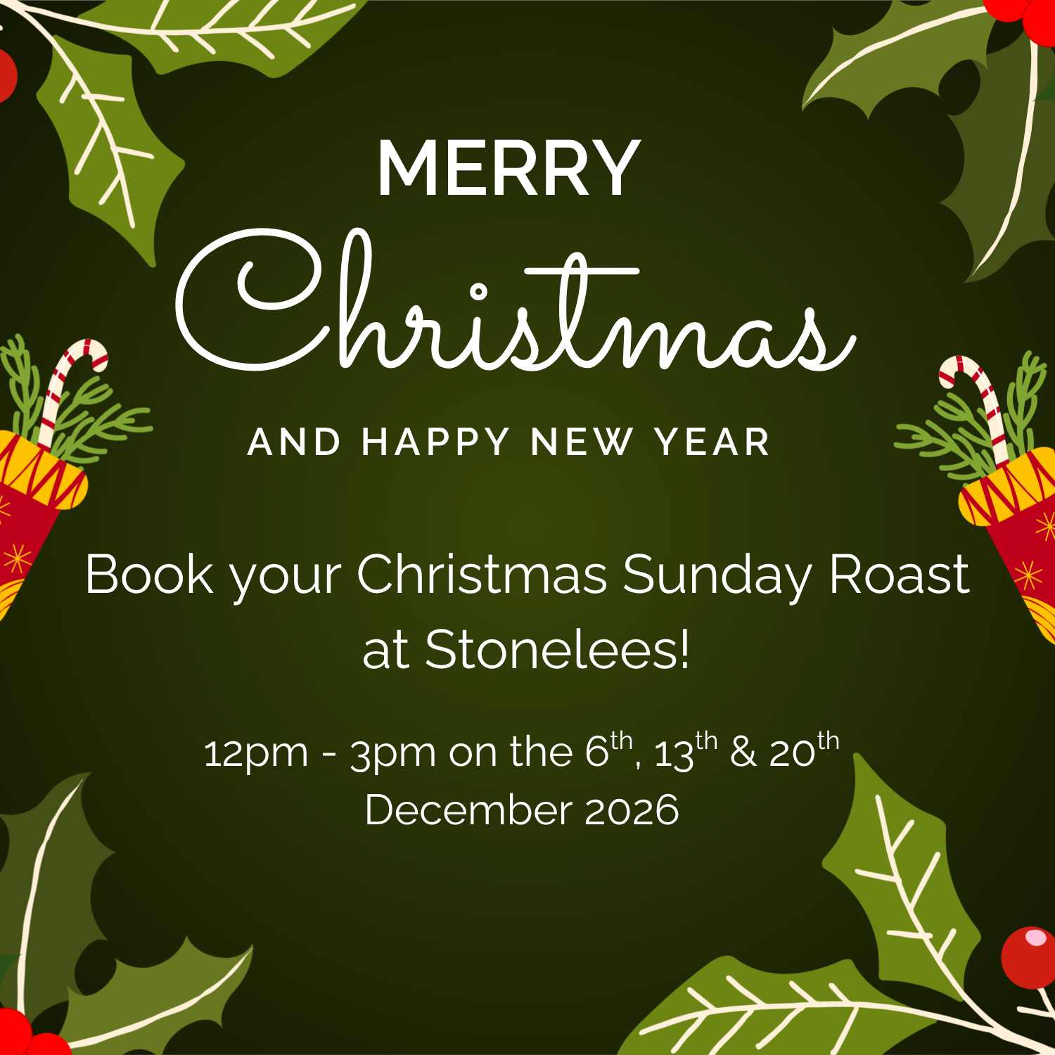 Christmas Sunday roast in main restaurant downstairs
