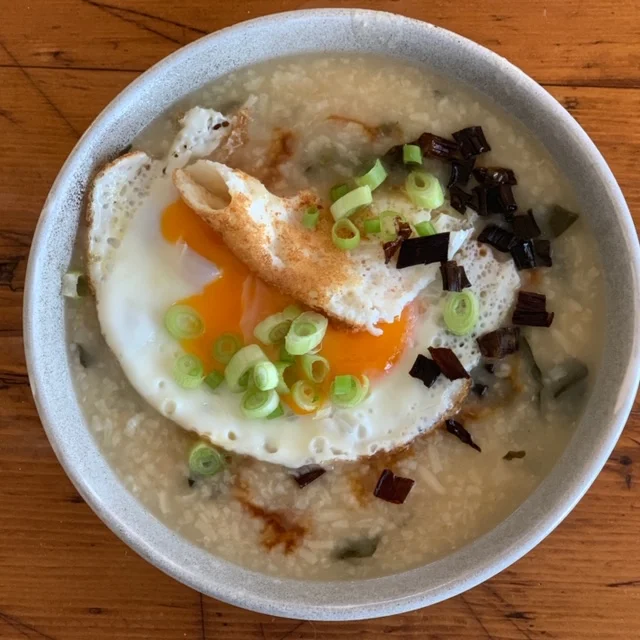CHICKEN AND GINGER CONGEE