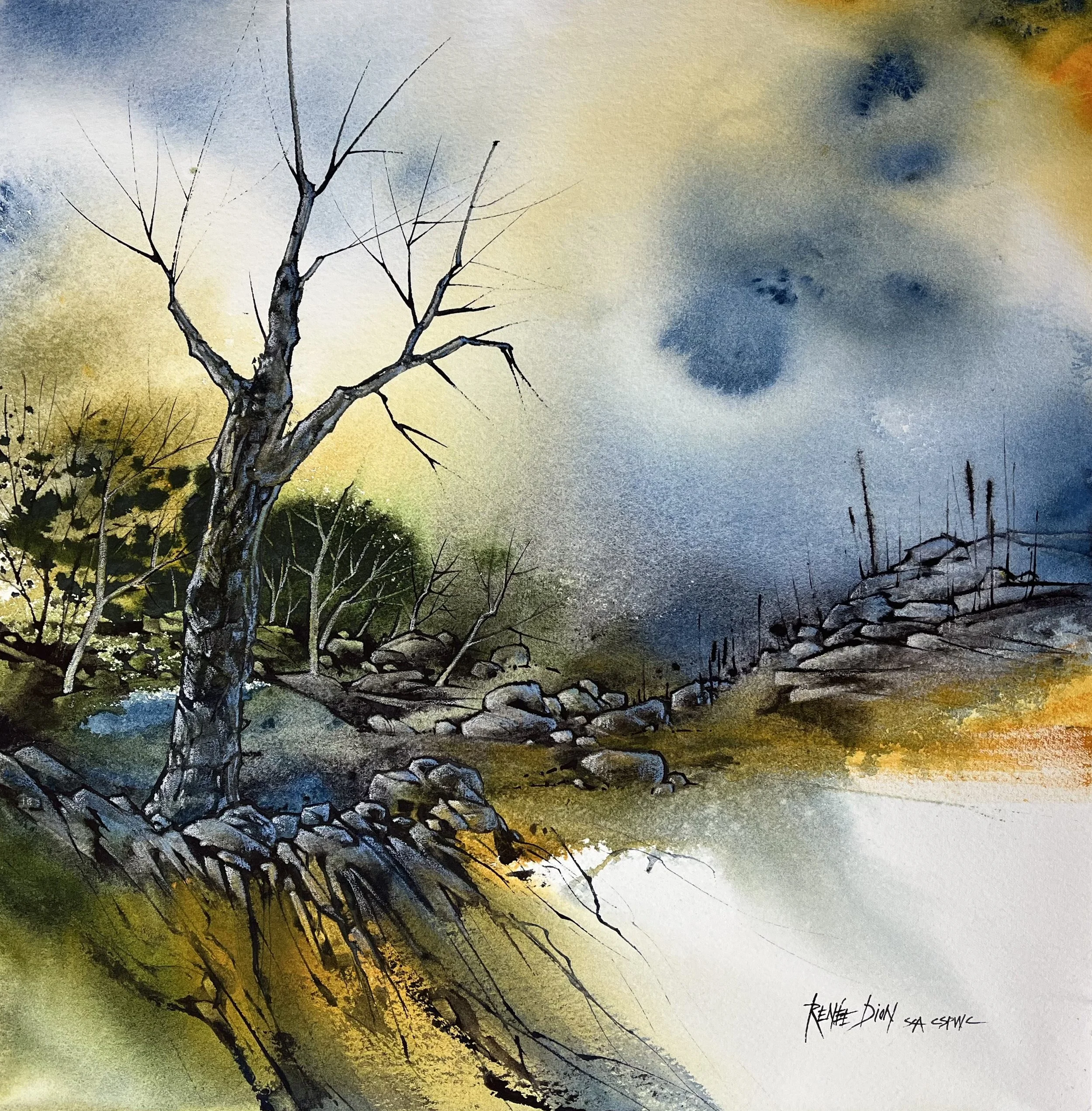 Du haut de la falaise