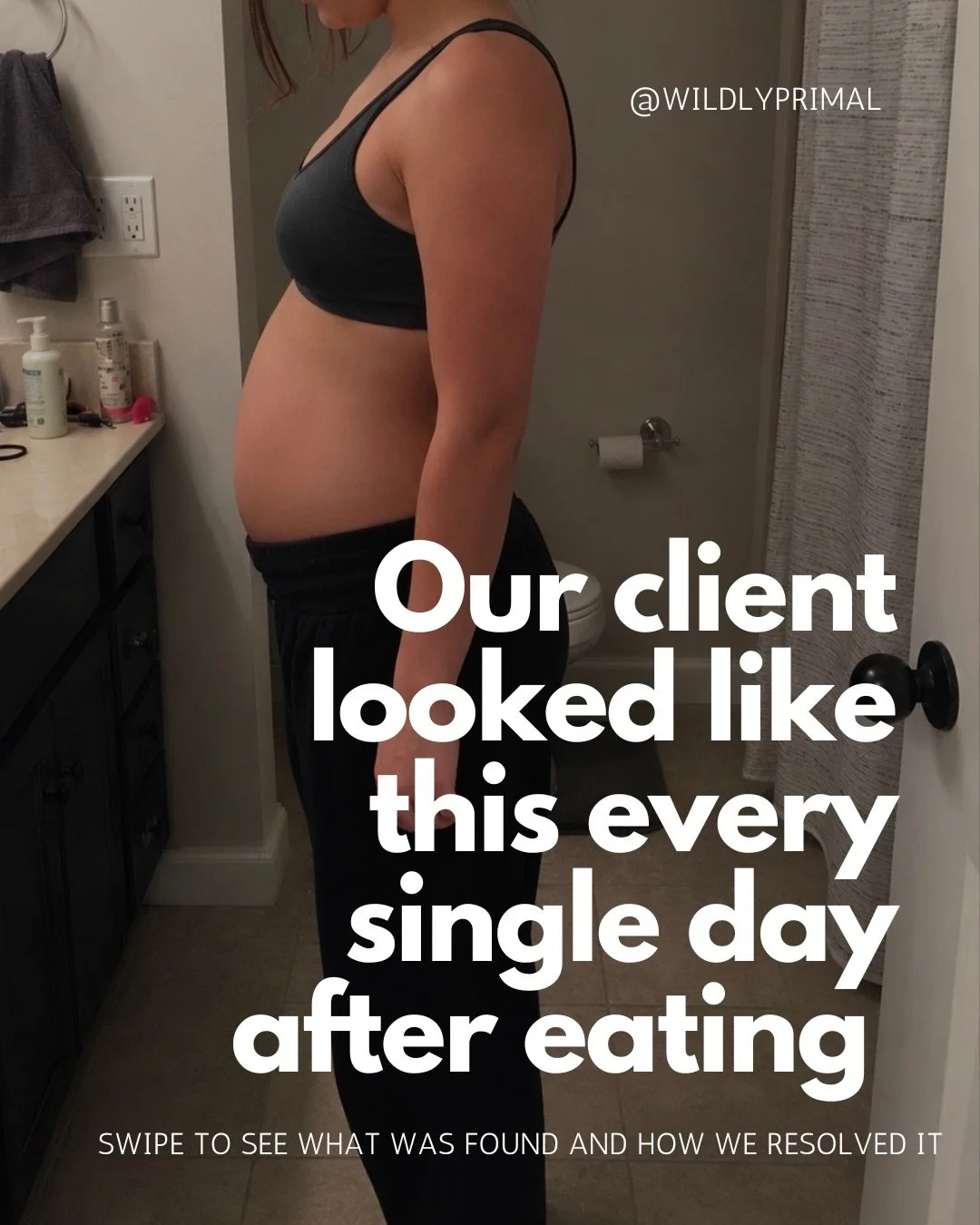 Bloating is not normal and a sign something is off in the gut. 

Want to figure out your cause? Comment BLOAT and I&rsquo;ll send you information on how we figure out the many causes of bloating and gut issues.