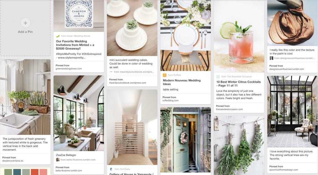 An early version of the OliviaDerby.com style board which I loved, but the images together didn’t support the boldness I needed from the brand.