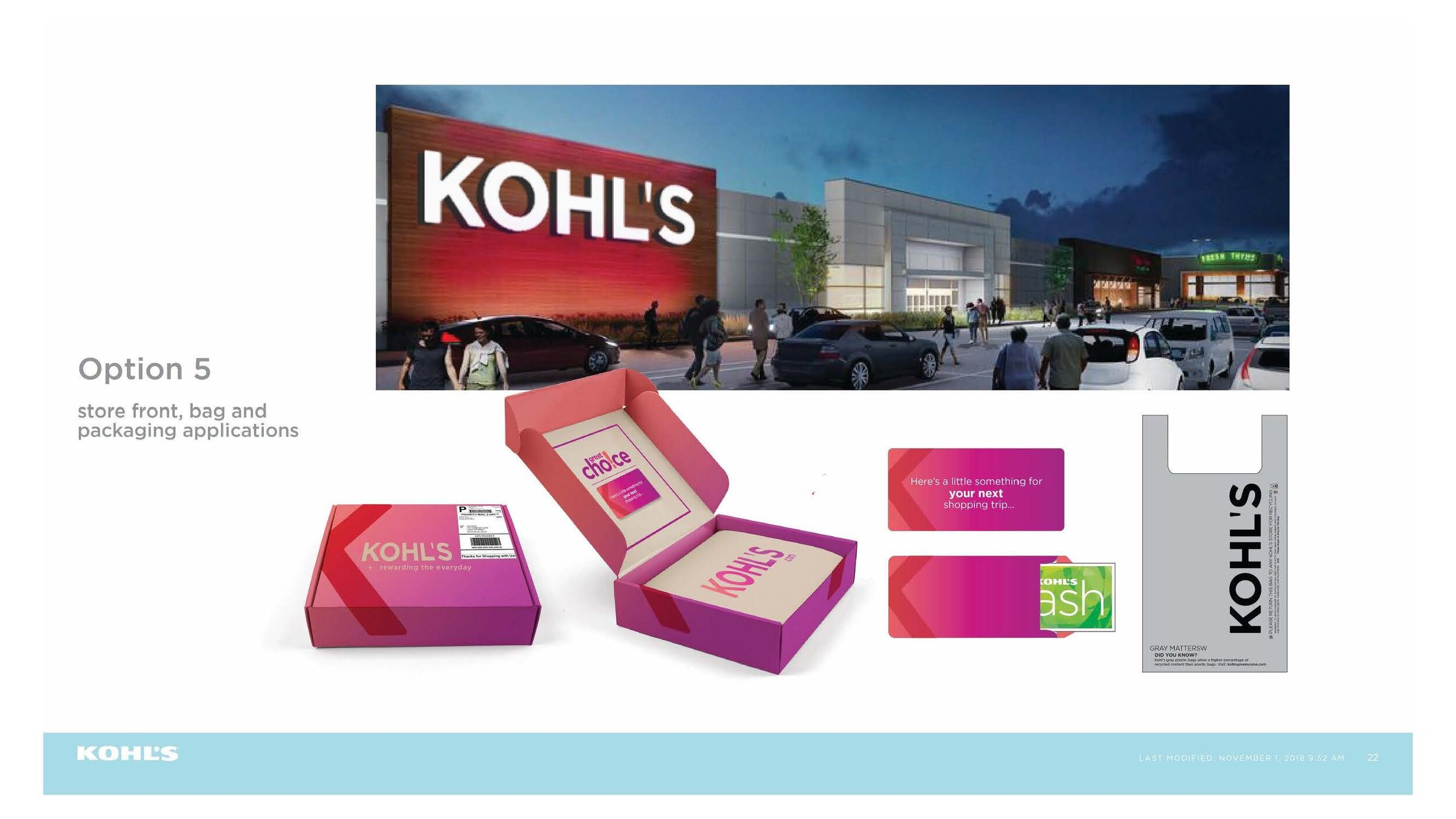 Kohl's Brand Mark Concept — Craig Elliott