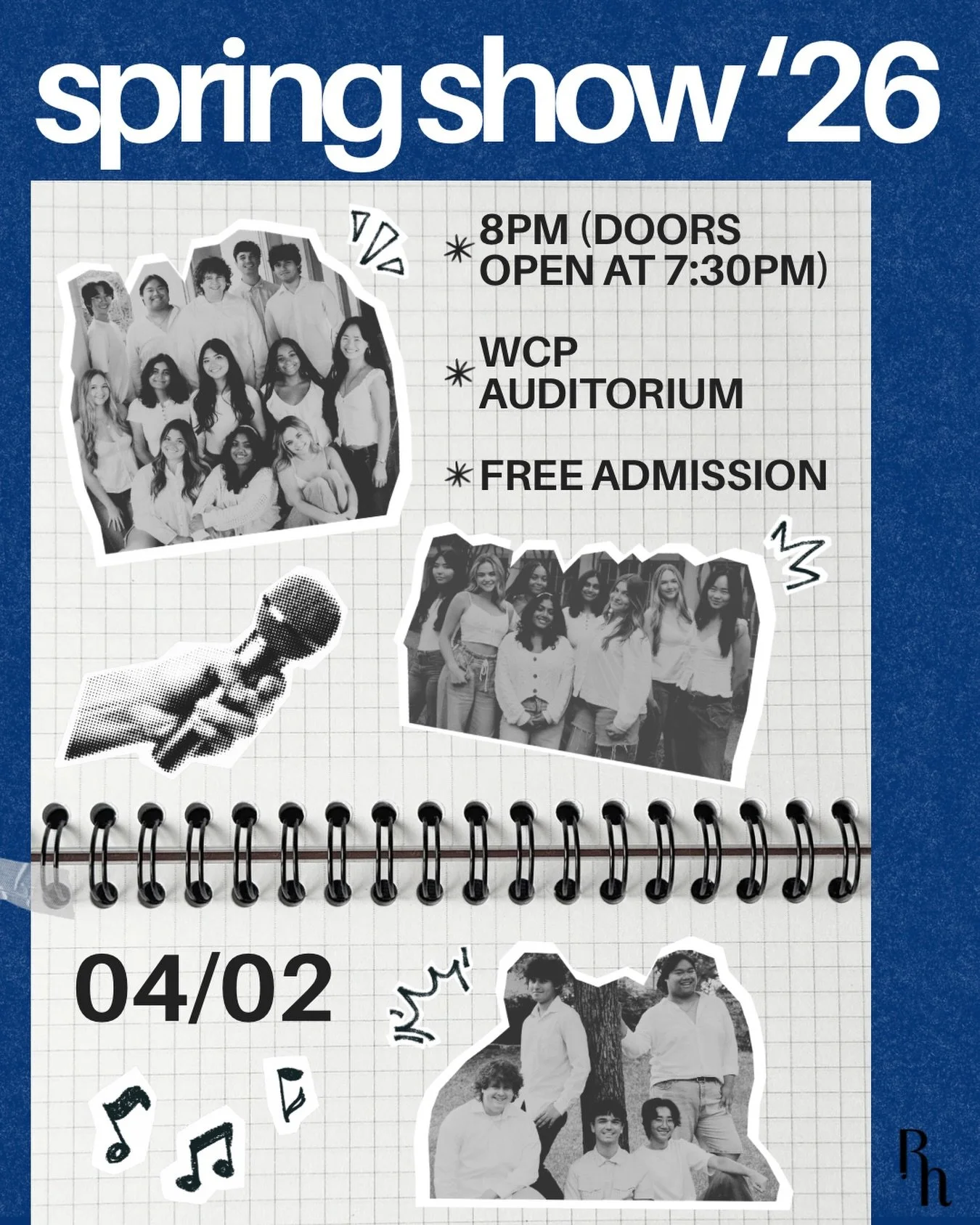 you heard that right&hellip; WE HAVE OUR SPRING SHOW NEXT THURSDAY!!! 🎶

join us in the wcp auditorium at 8 PM to hear us sing some original arrangements! YOU WONT WANT TO MISS THIS! 🗣️