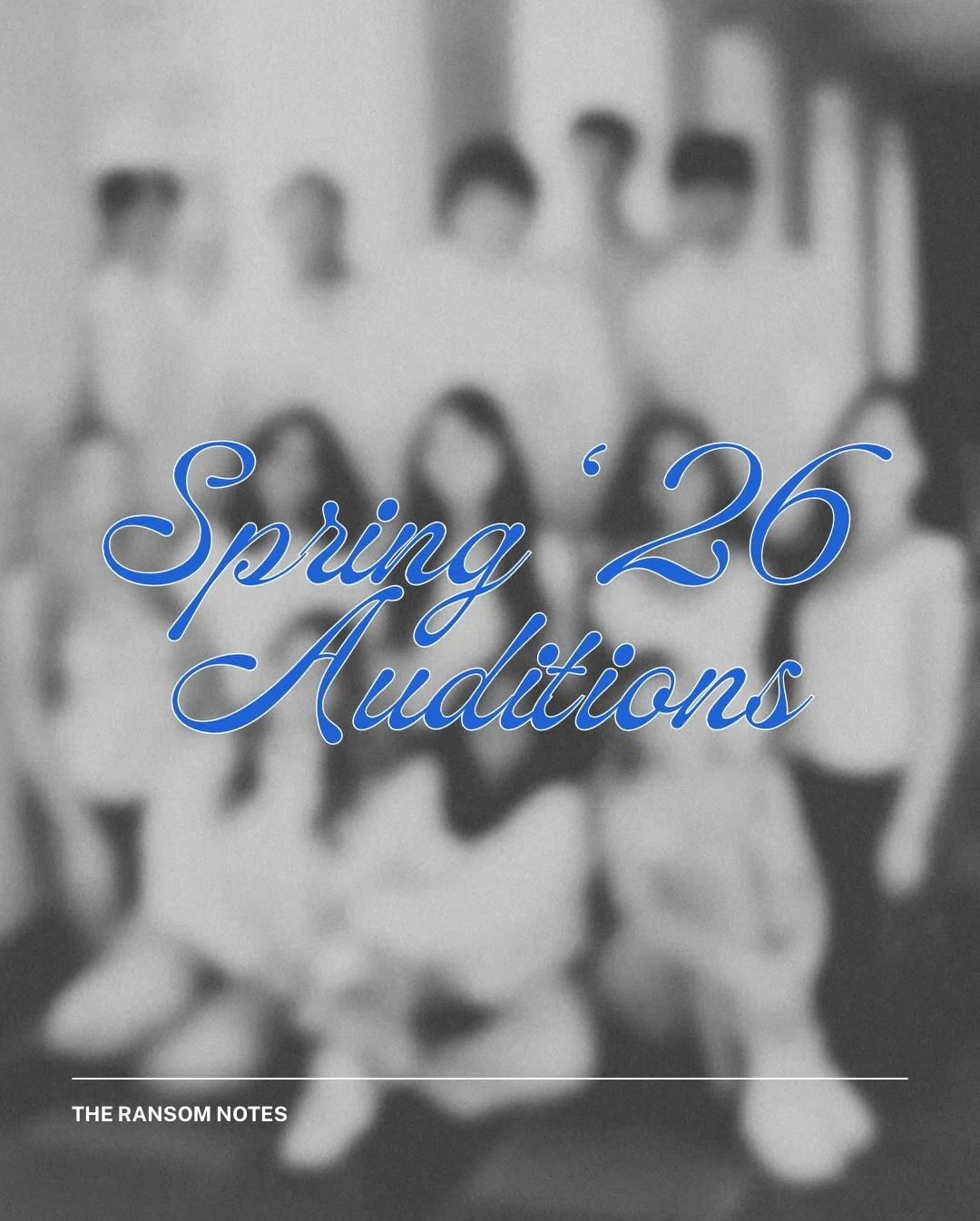 It&rsquo;s about that time again&hellip; AUDITIONS! 

This semester, we are only auditioning ALTOS and TENORS! 

Prepare a verse &amp; chorus of any song of your choosing and see us in Parlin 210 this Wednesday! 

See you there! 💙🎵