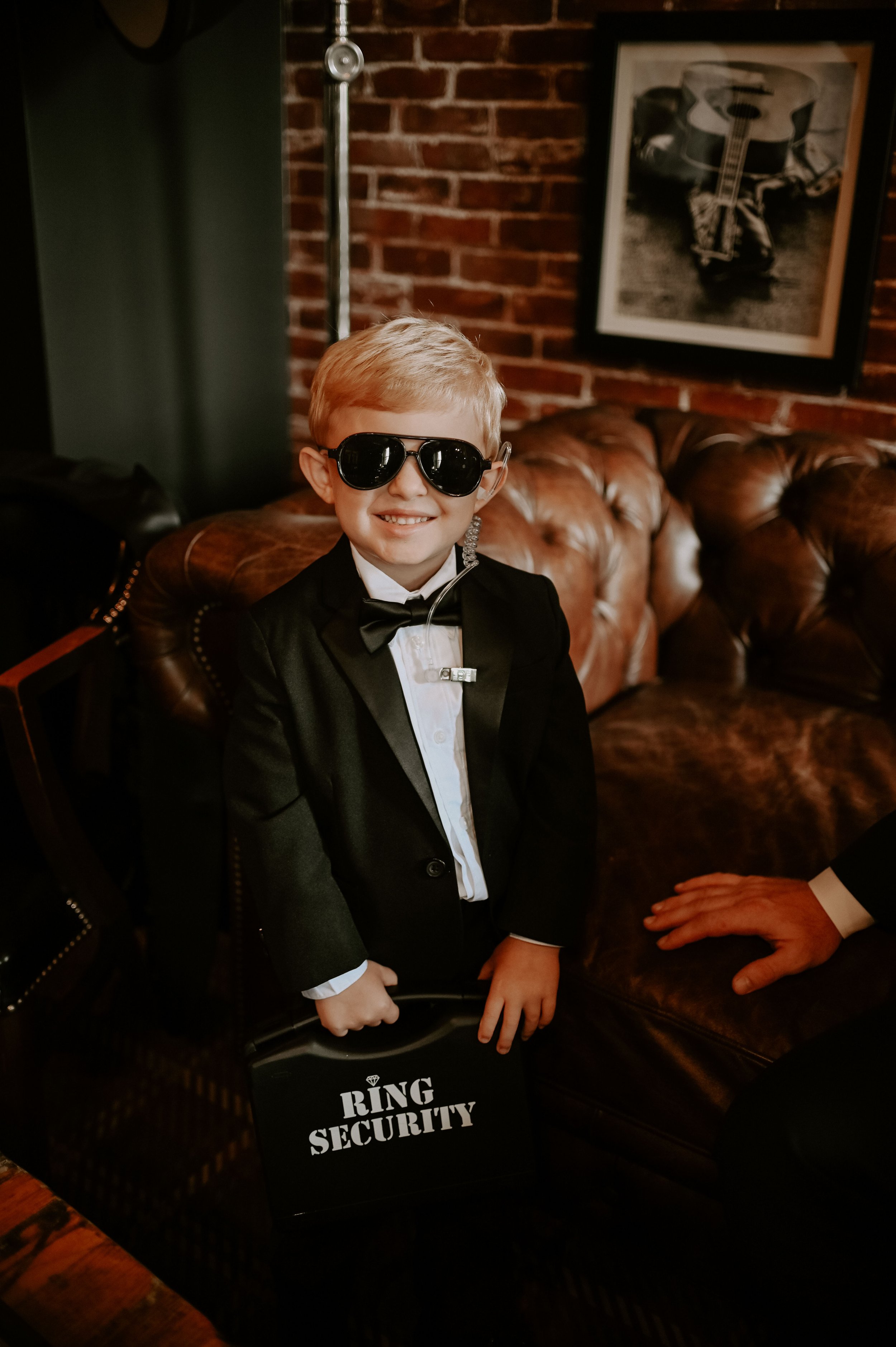 Adorable Ring Bearer in Vest and Bowtie