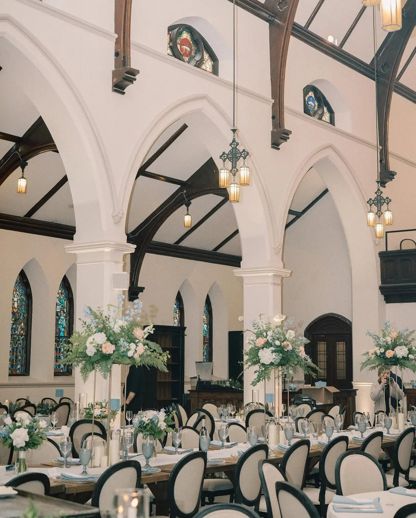 A beautiful palette of blue carried through every detail&mdash;from the dresses to the d&eacute;cor. Timeless, refined, and a fresh take on &lsquo;something blue&rsquo; for spring. Each wedding design brings a fresh look to the timeless beauty of St.