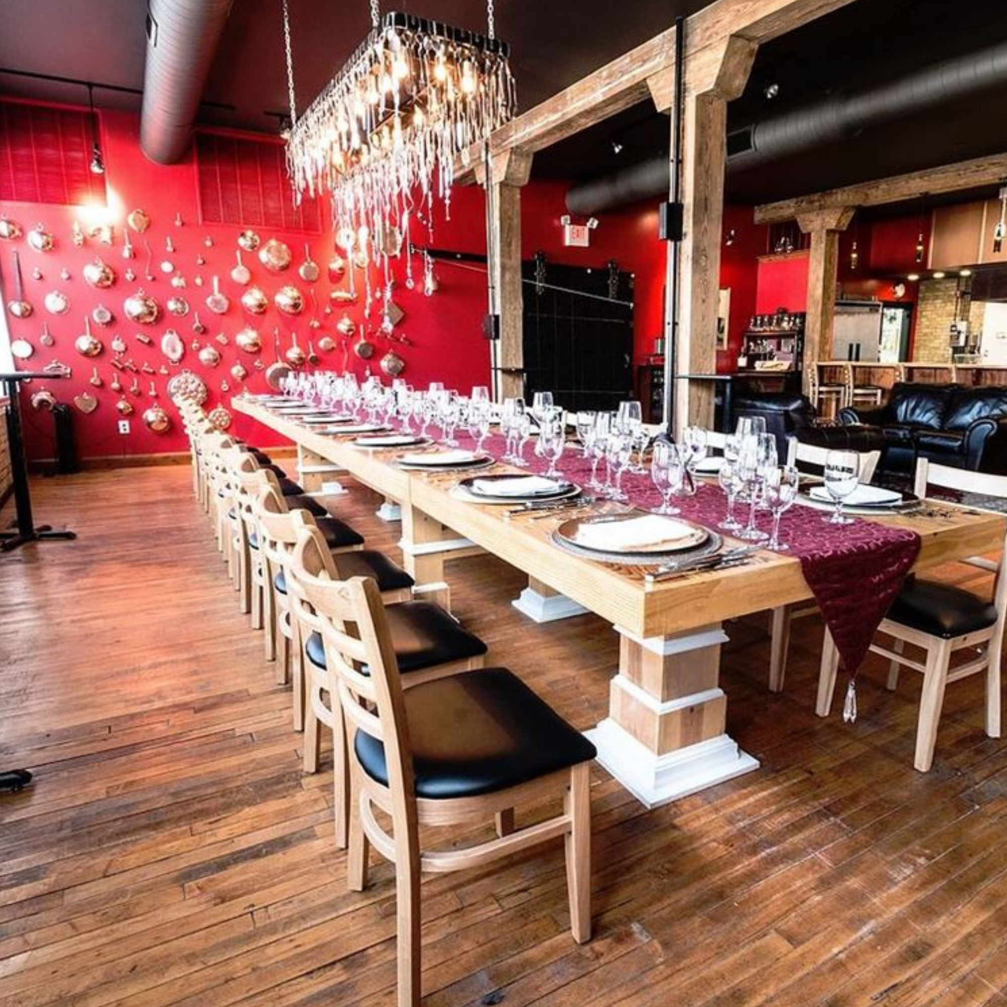 Interactive dining experience in Milwaukee with a personalized menu for a wedding rehearsal dinner