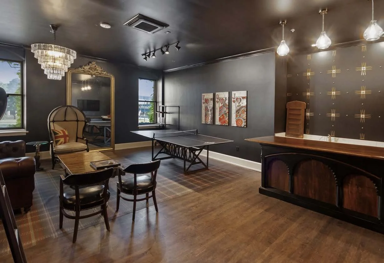 The Hyde groom’s suite after renovation at St. James 1868
