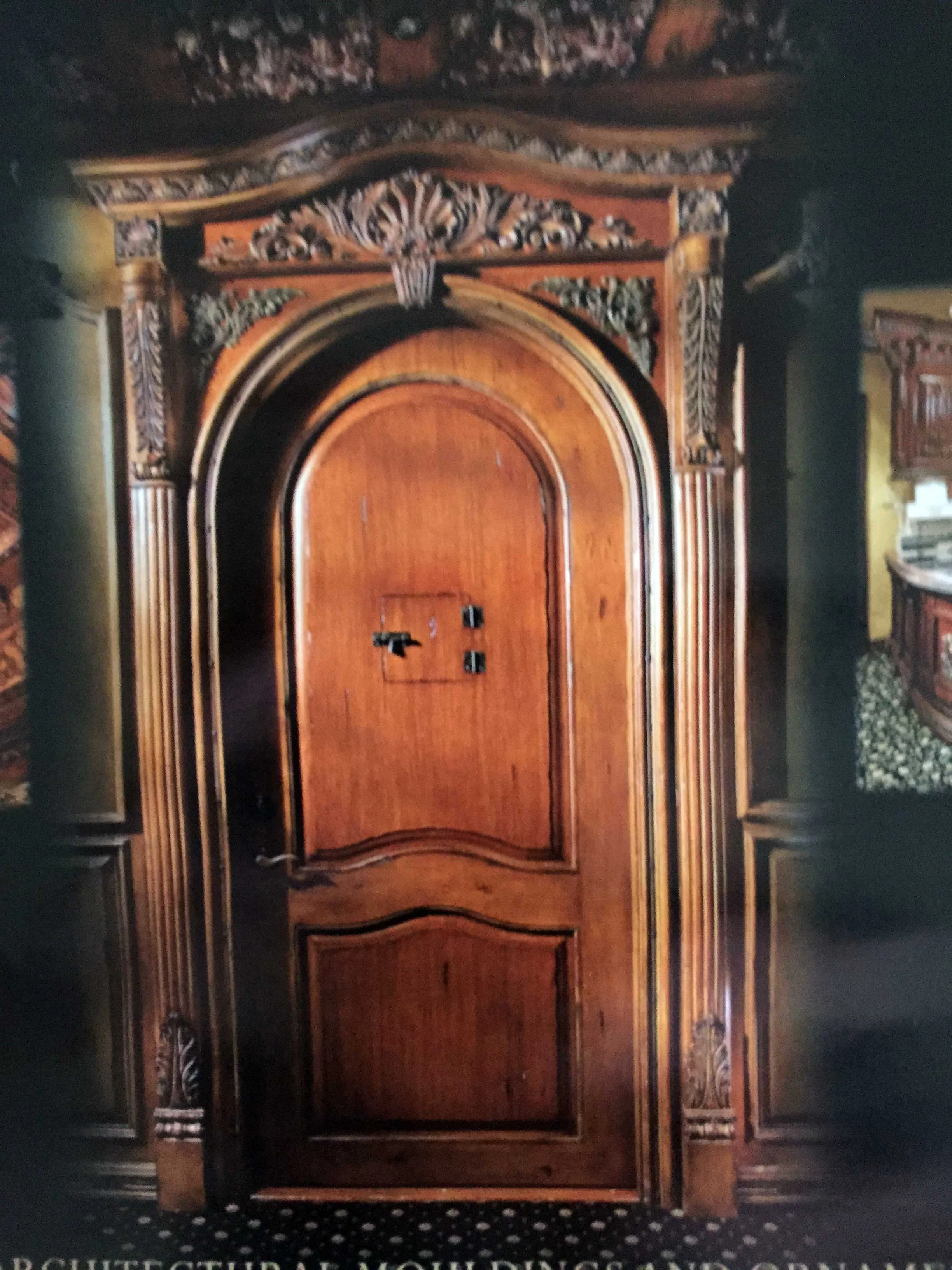 01 –The client’s inspiration for the door. Our door would be carved on both sides of the wall.