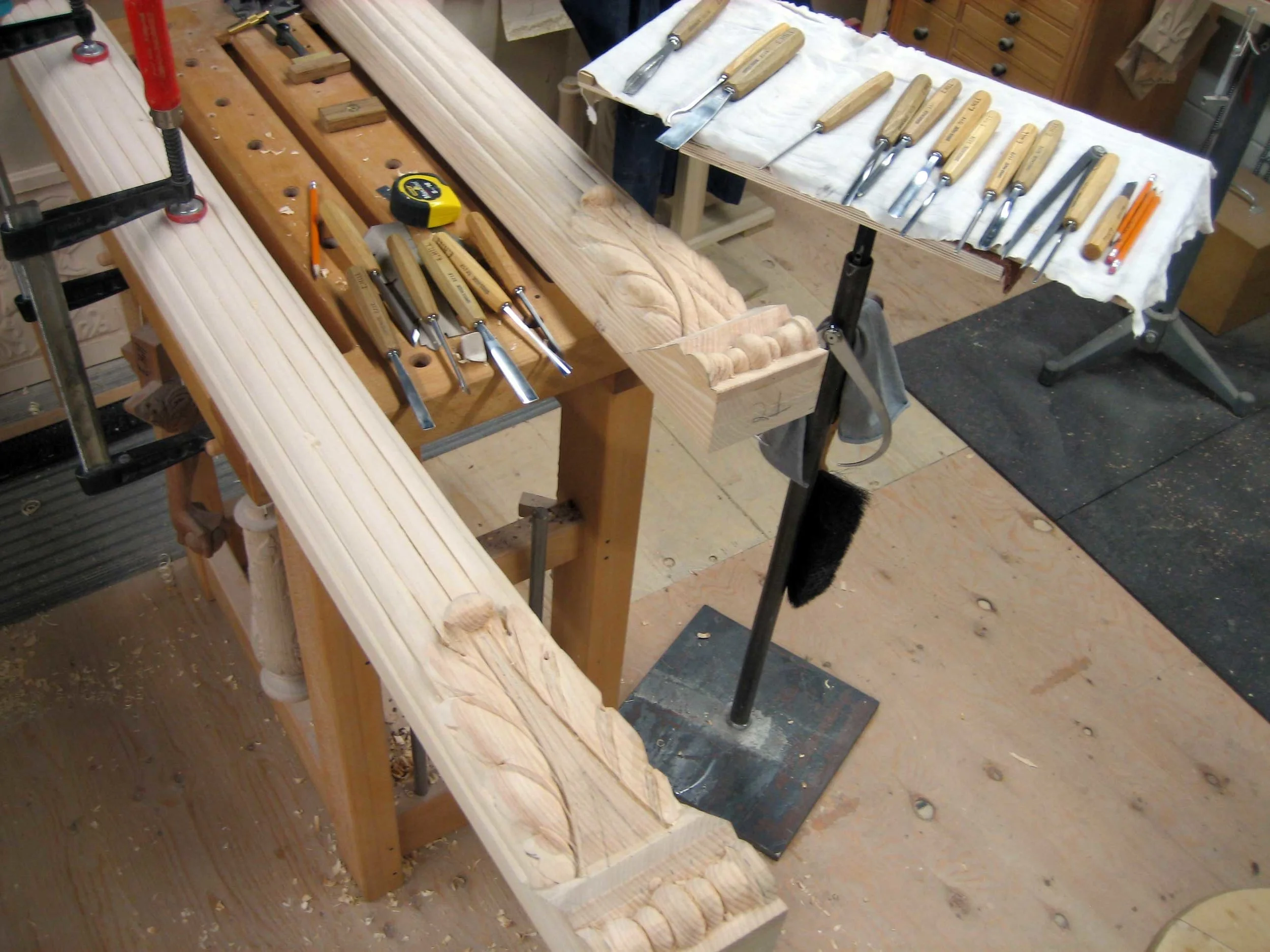 04 – The base of the columns was a good place to warm up for the more difficult carvings to come.