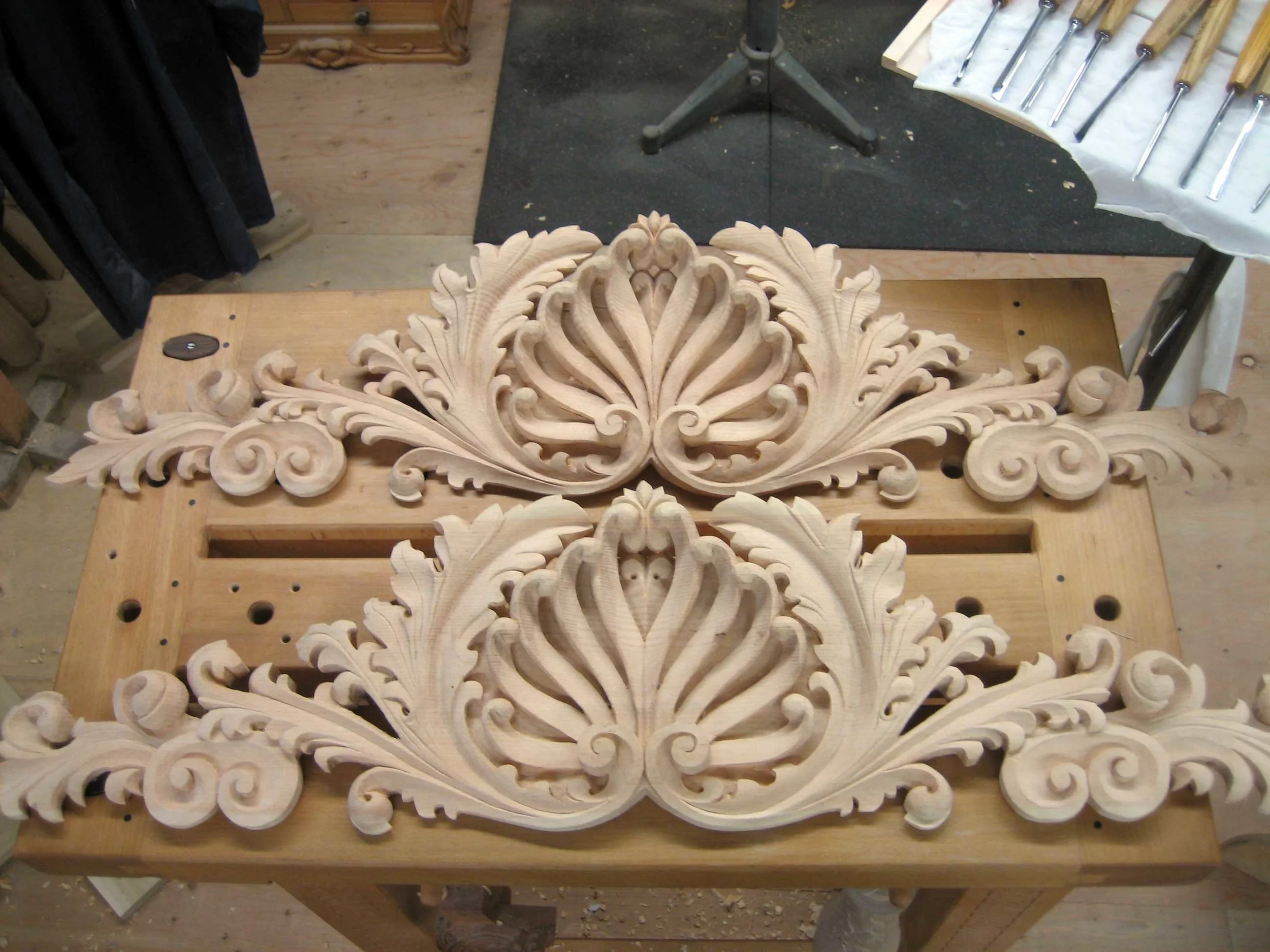 9 – The two carvings ended up quite similar.