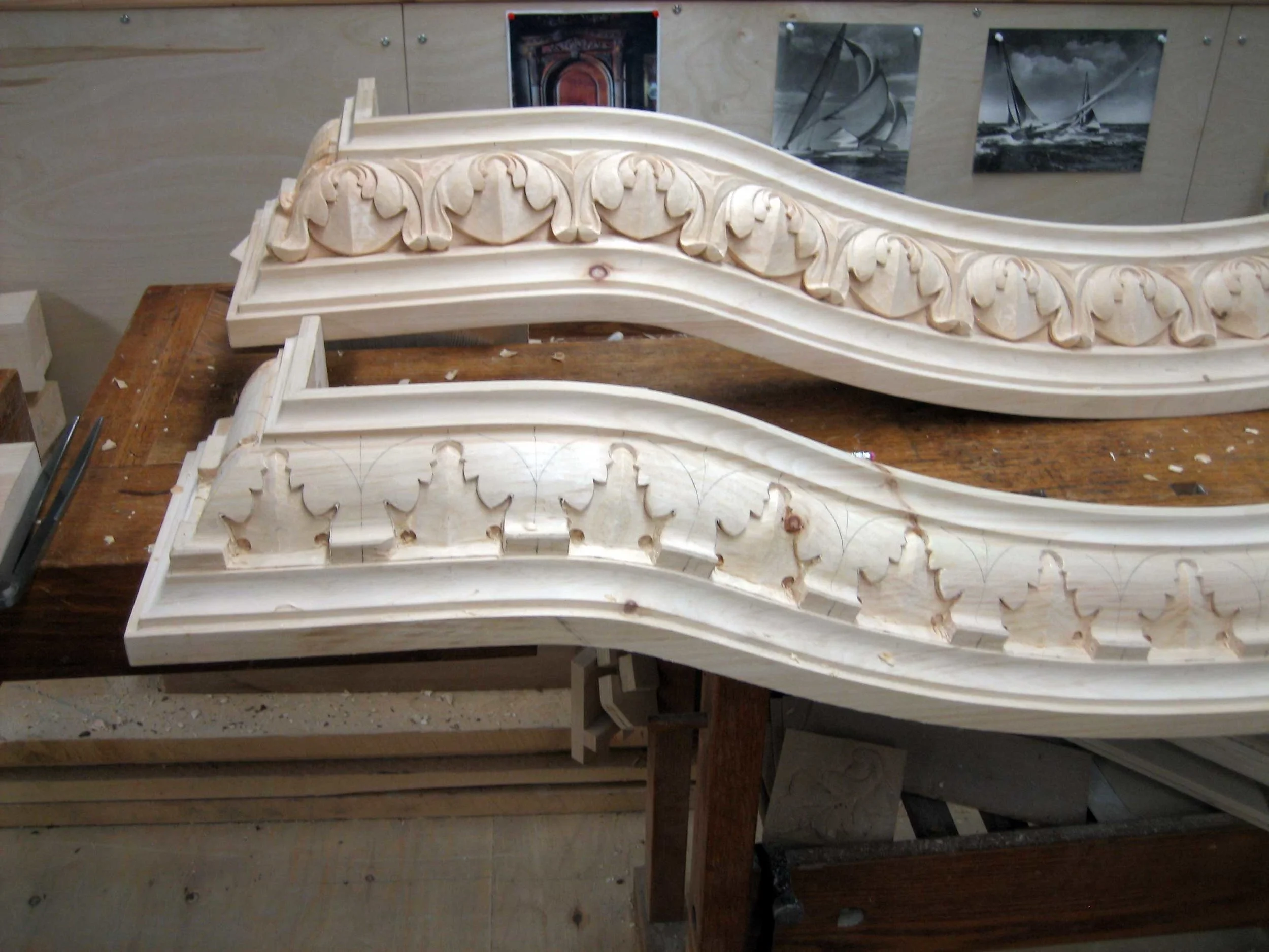14 – Everything is carved in steps to maintain consistency.