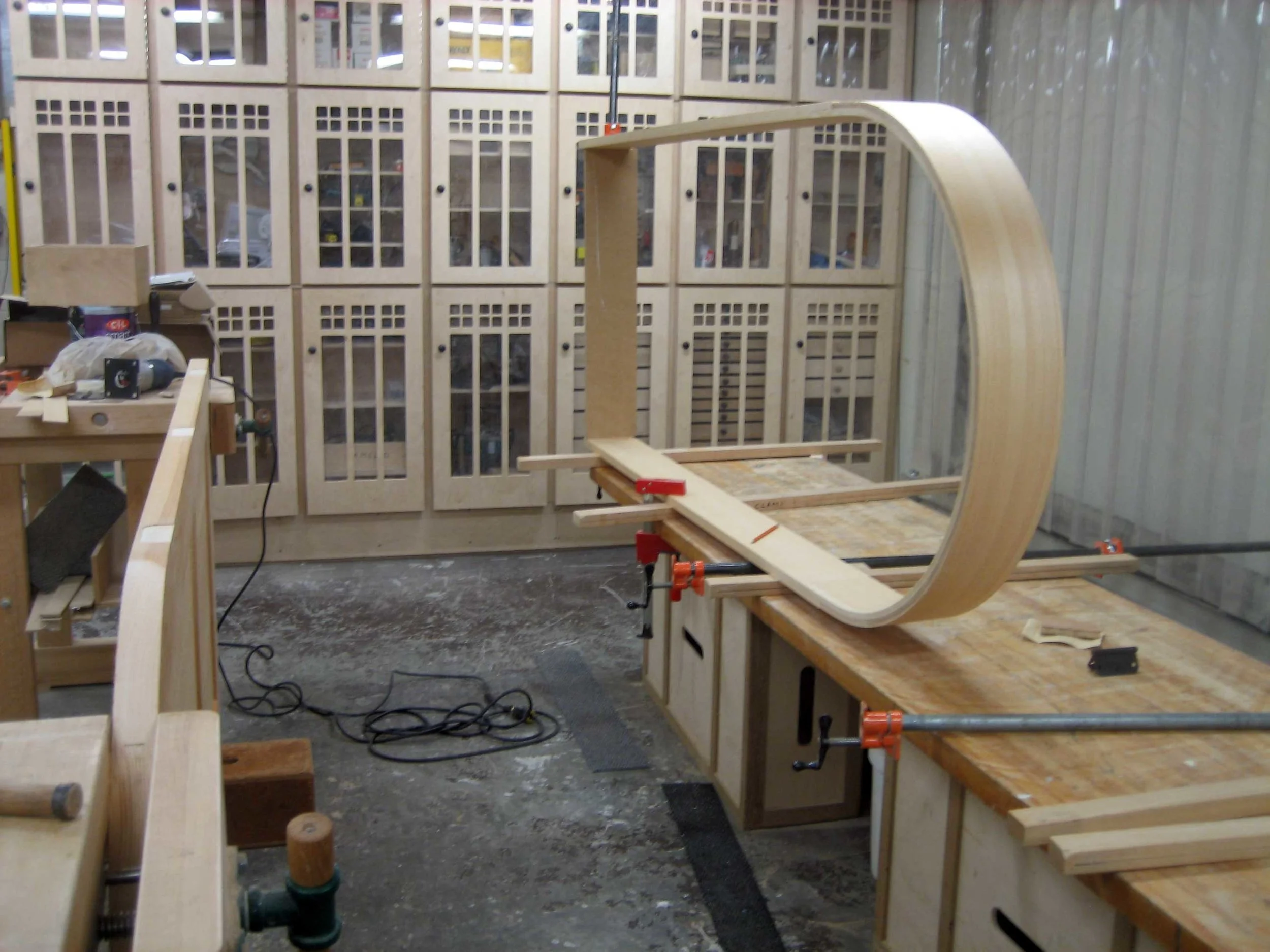 27 – Morticing for hinges and door knob.