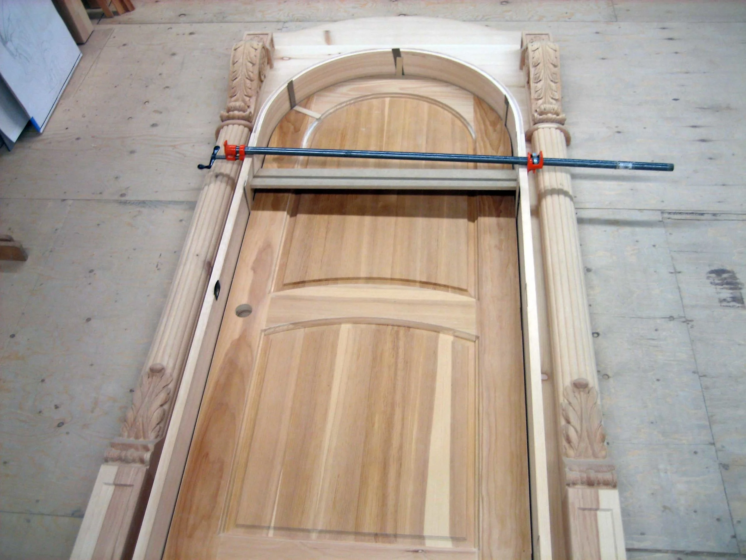 29 – The columns and blocks are added.