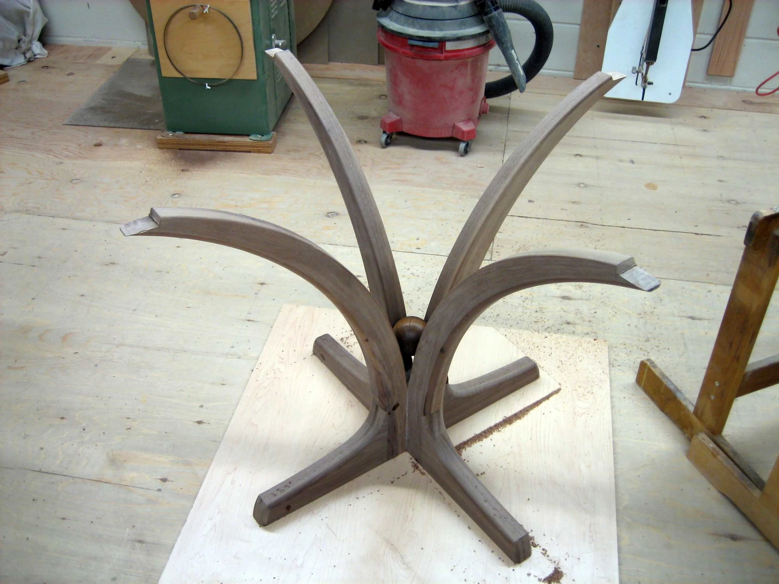 14 – Rough cutting the notches and starting to think about a sphere for the center.