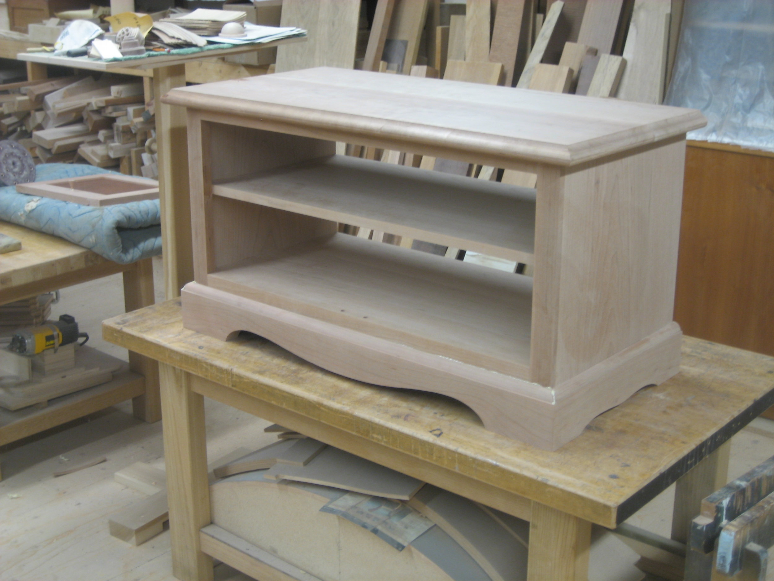  16. The carcass ready for the doors and back. 