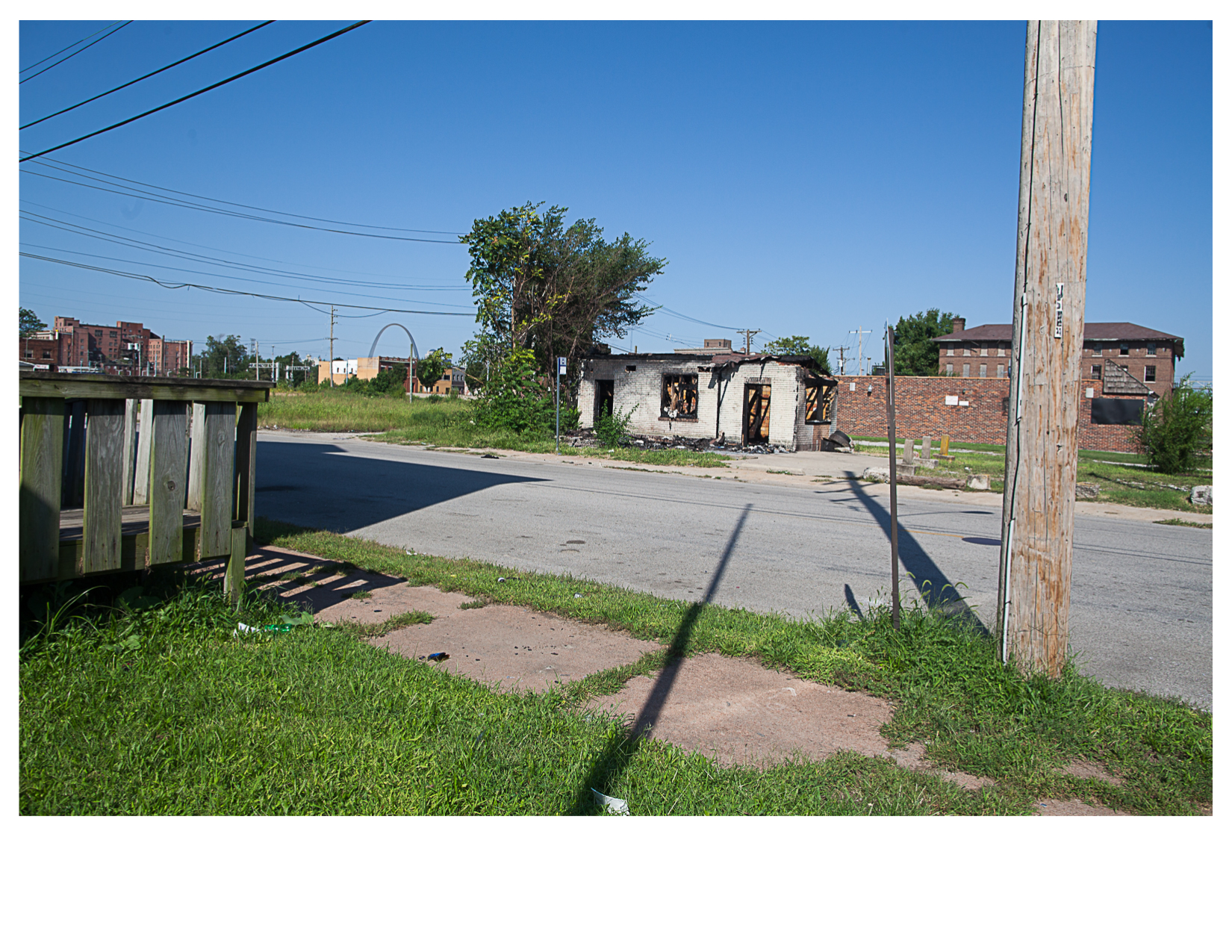 Burned Out Building, Sixth Street and St. Louis Avenue, East St. Louis, IL