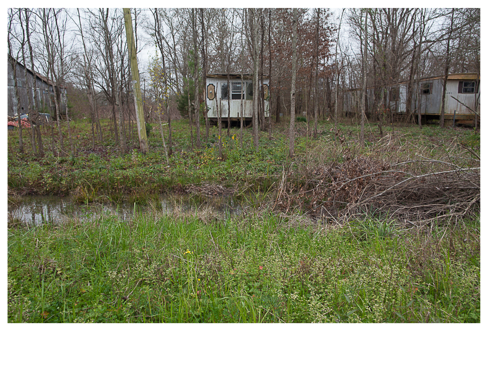 Trailer Home and Bayou, South of Natchez, LA