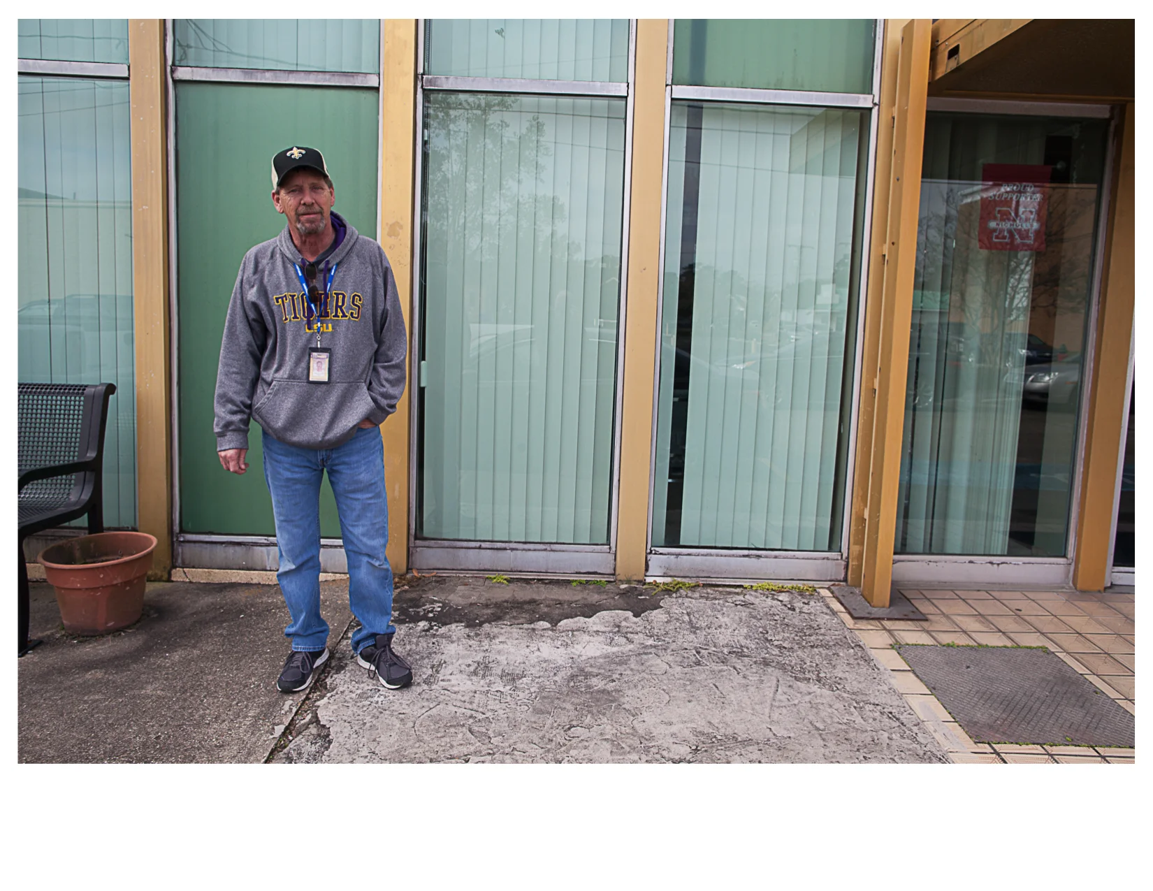 David, Outside Thibodaux Parish Offices, Thibodaux, LA