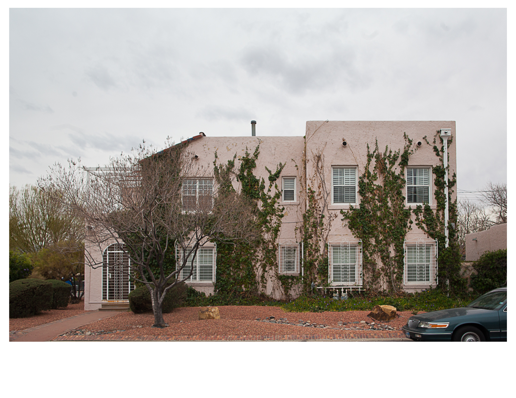 Pink House and Vines, Sunset Heights Neighborhood, El Paso, TX