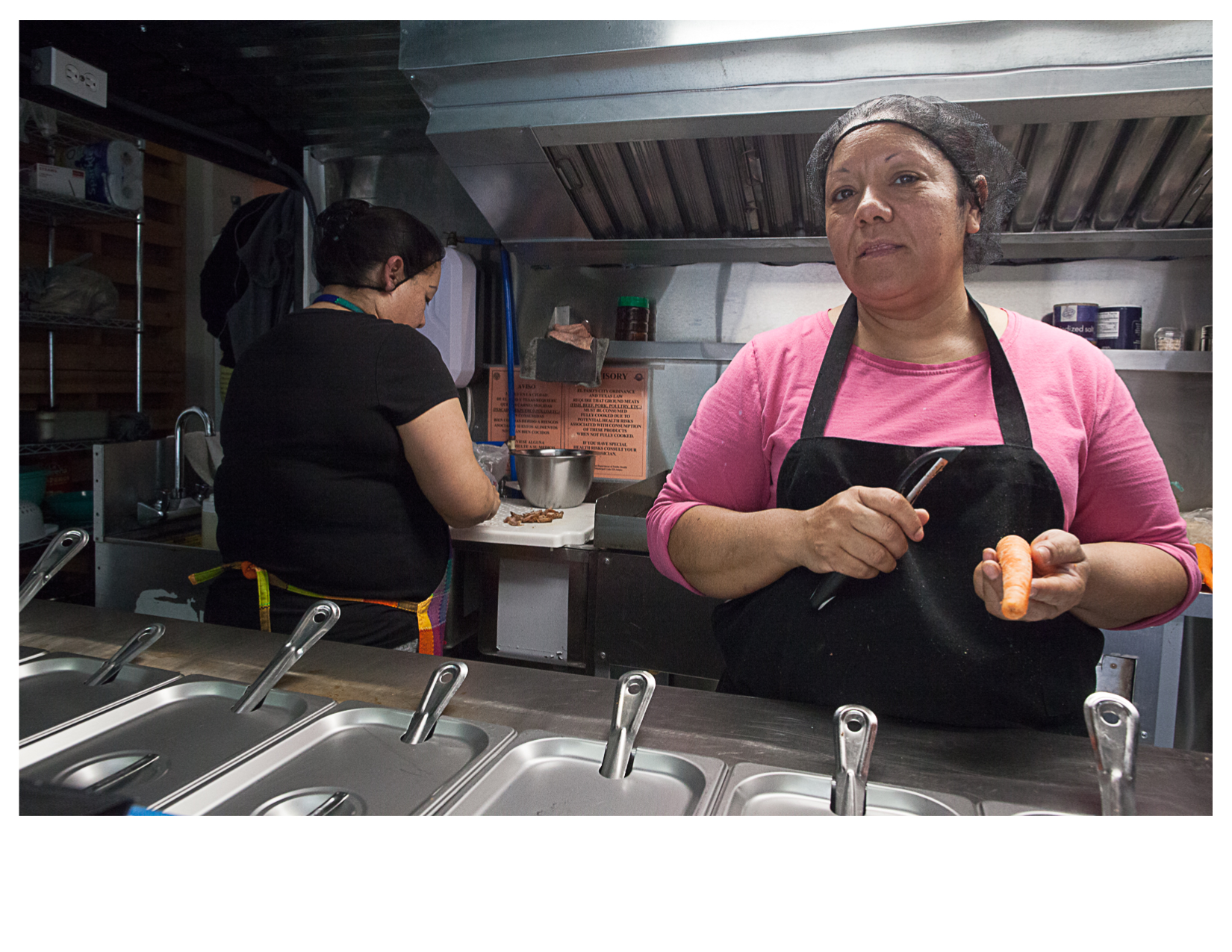 Isabel and Maribel, Inside the Sabrosa Food Truck, El Paso, TX