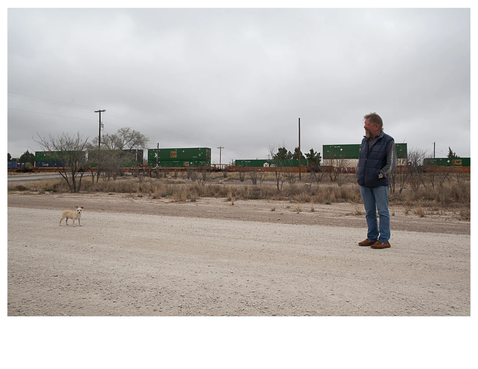 Danny and Rosita the Dog, Marathon, TX