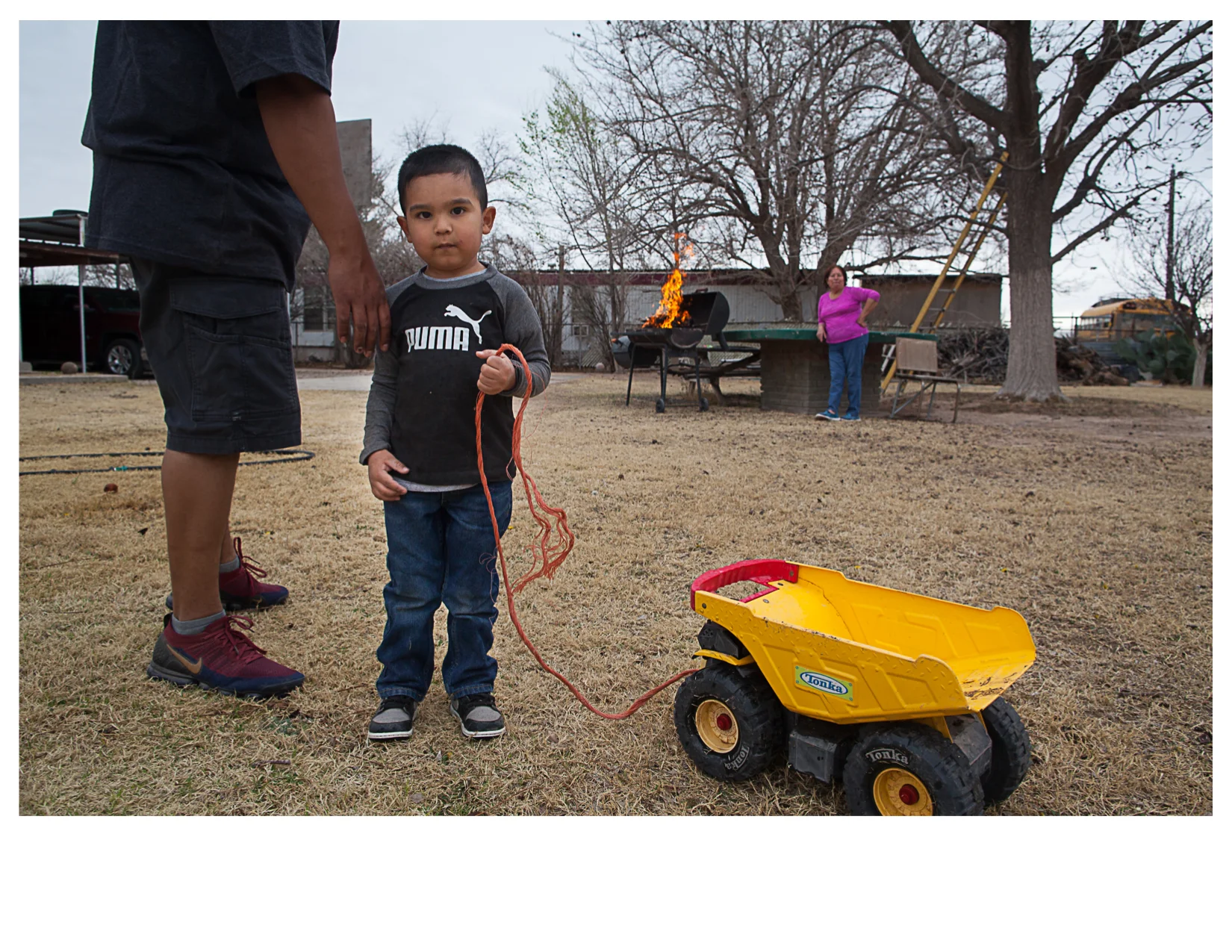 Miguel and his Truck, Dell City, TX