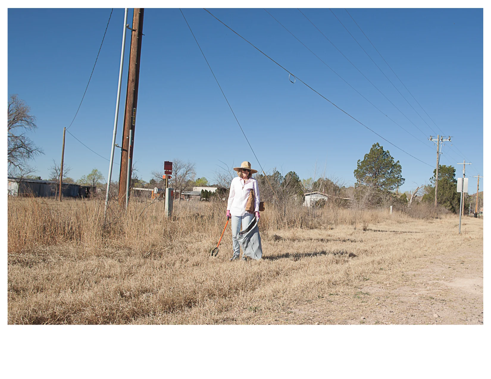 Anne, Volunteer Garbage Pickup, Fort Davis, TX