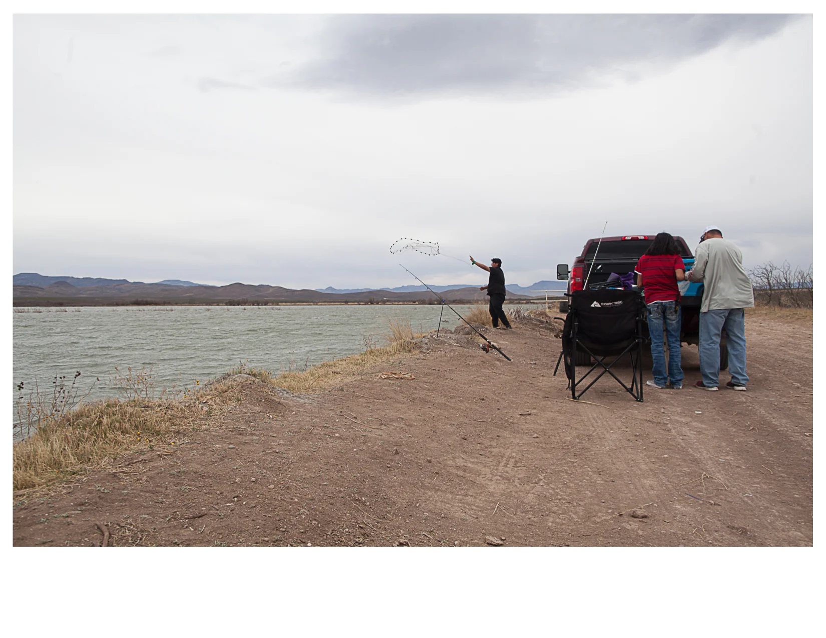 Fishing on Balmorhea Lake, Balmorhea, TX
