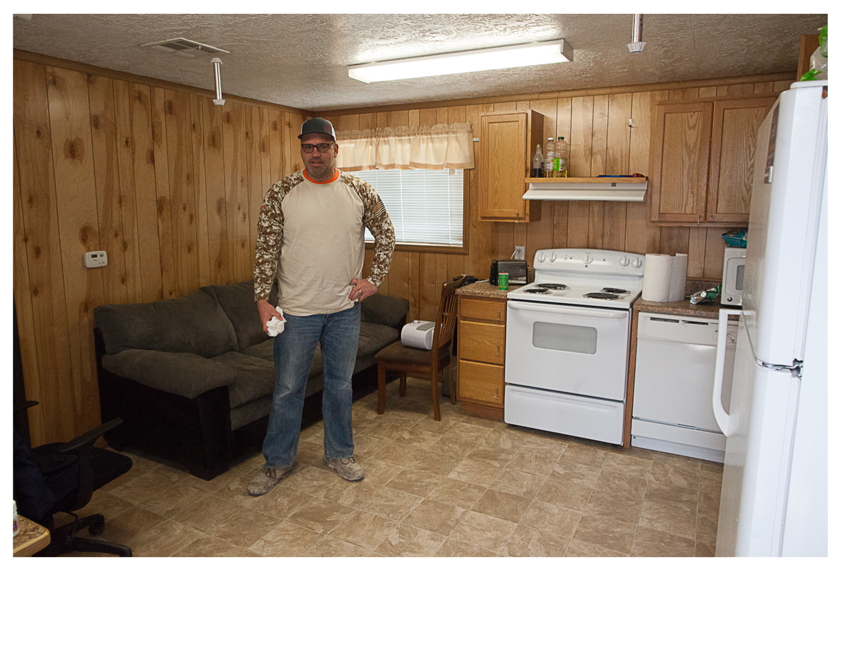 Inside Duncan's Oilfield Trailer Home, Pecos, TX