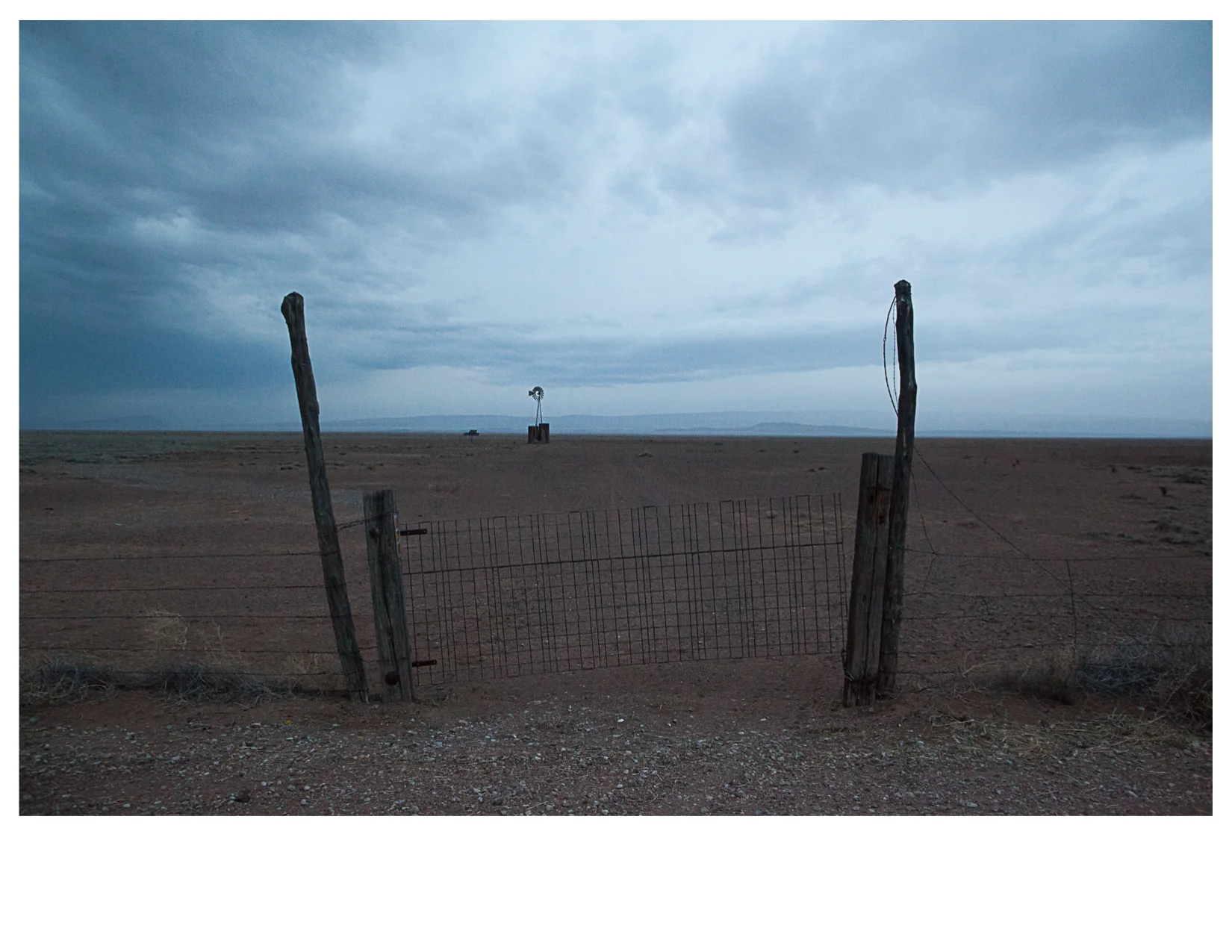 Fence and Well, US 90, North of Alpine, TX