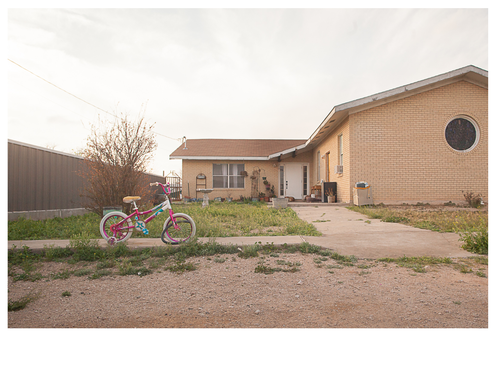 Bicycle and Front Yard, Sanderson, TX