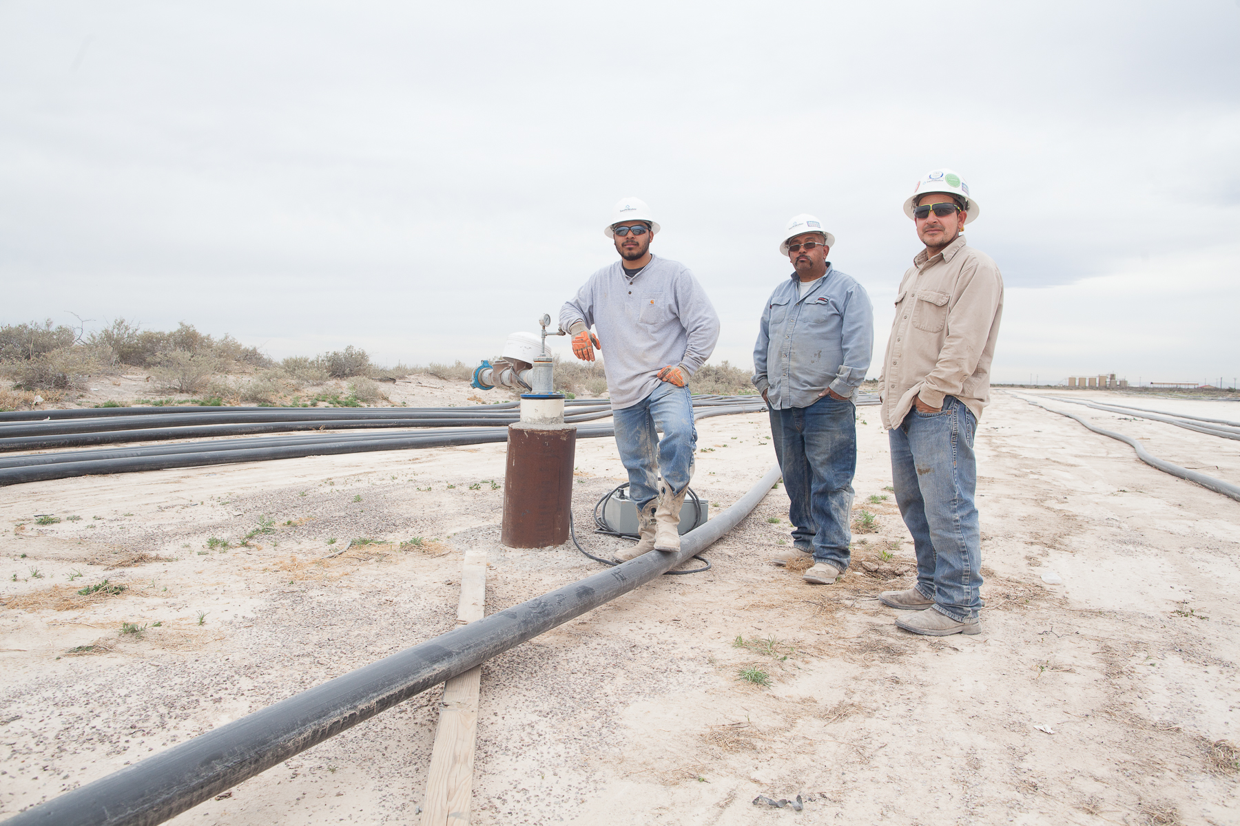 Poly Pipe Layers, Outside Pecos, TX
