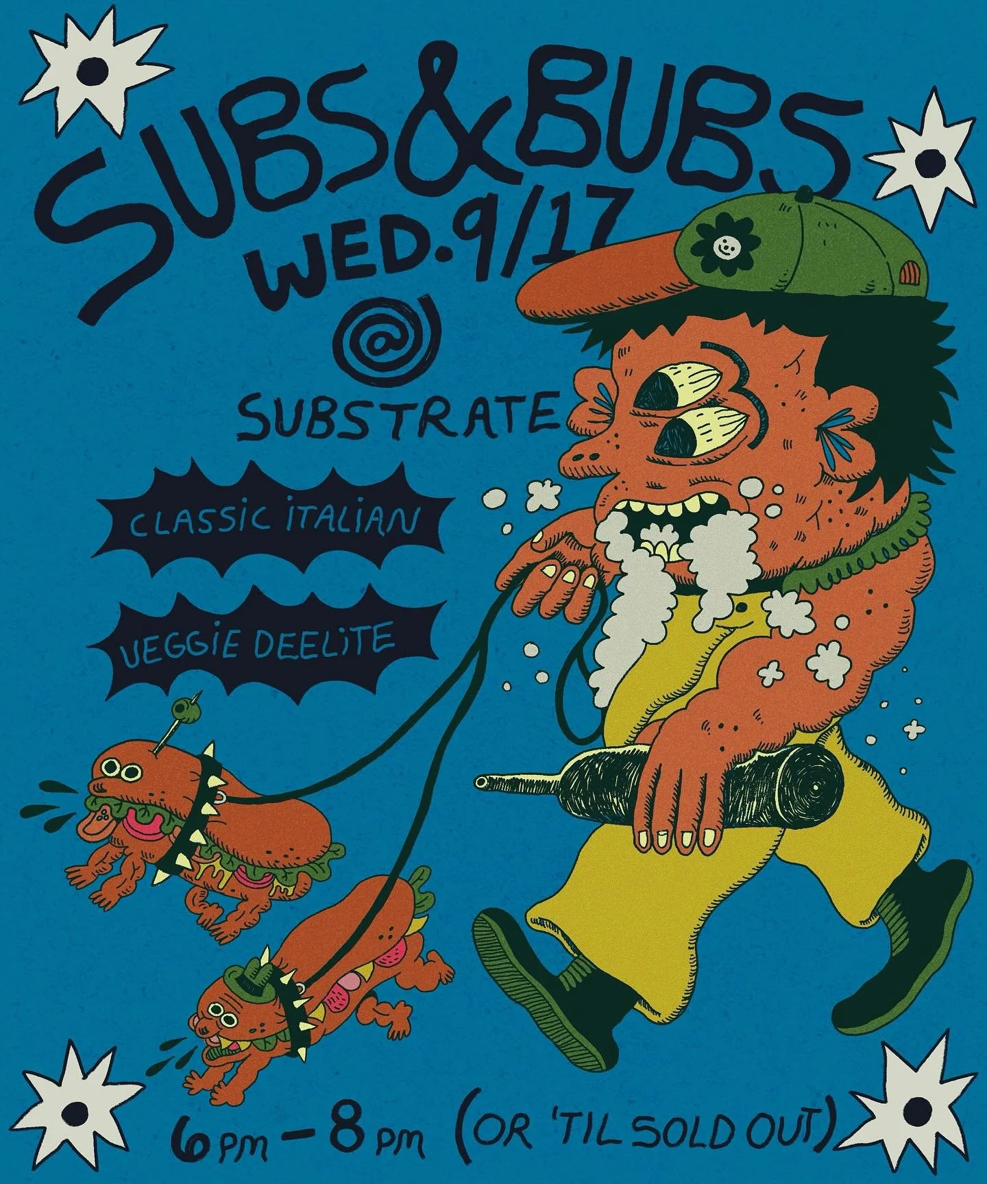SUBS N BUBS
Substrate has Grower Champagne
Verdant has subs
6 to around 8
You: This is so last minute
Us: Yeah ..AND!?
You: *bubbing and subbing*