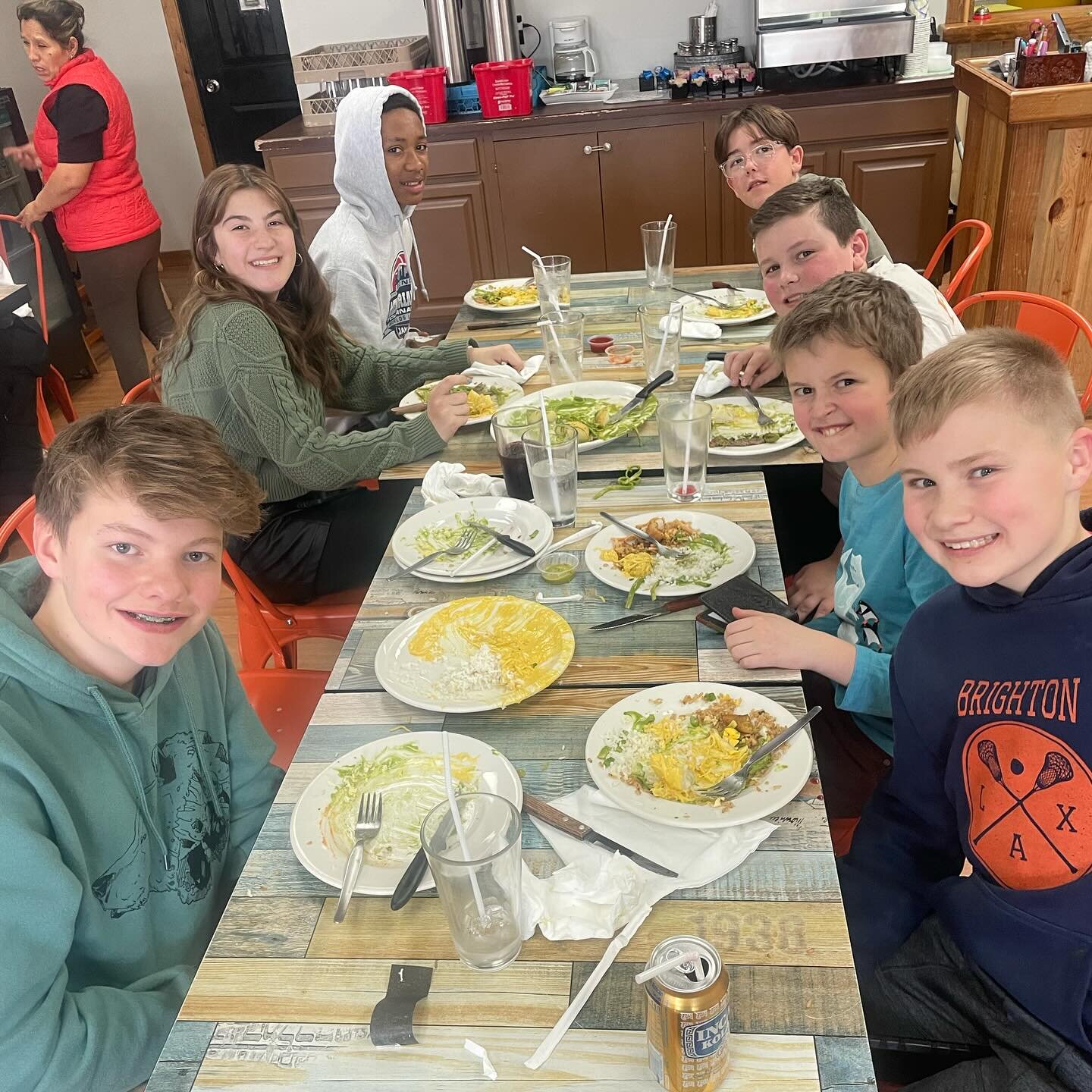 Middle school Spanish (6th-8th grade) put their Spanish speaking abilities to the test today on a lunch field trip with Mrs. Guy. Students ordered their meals in Spanish and enjoyed authentic Peruvian food as a result.