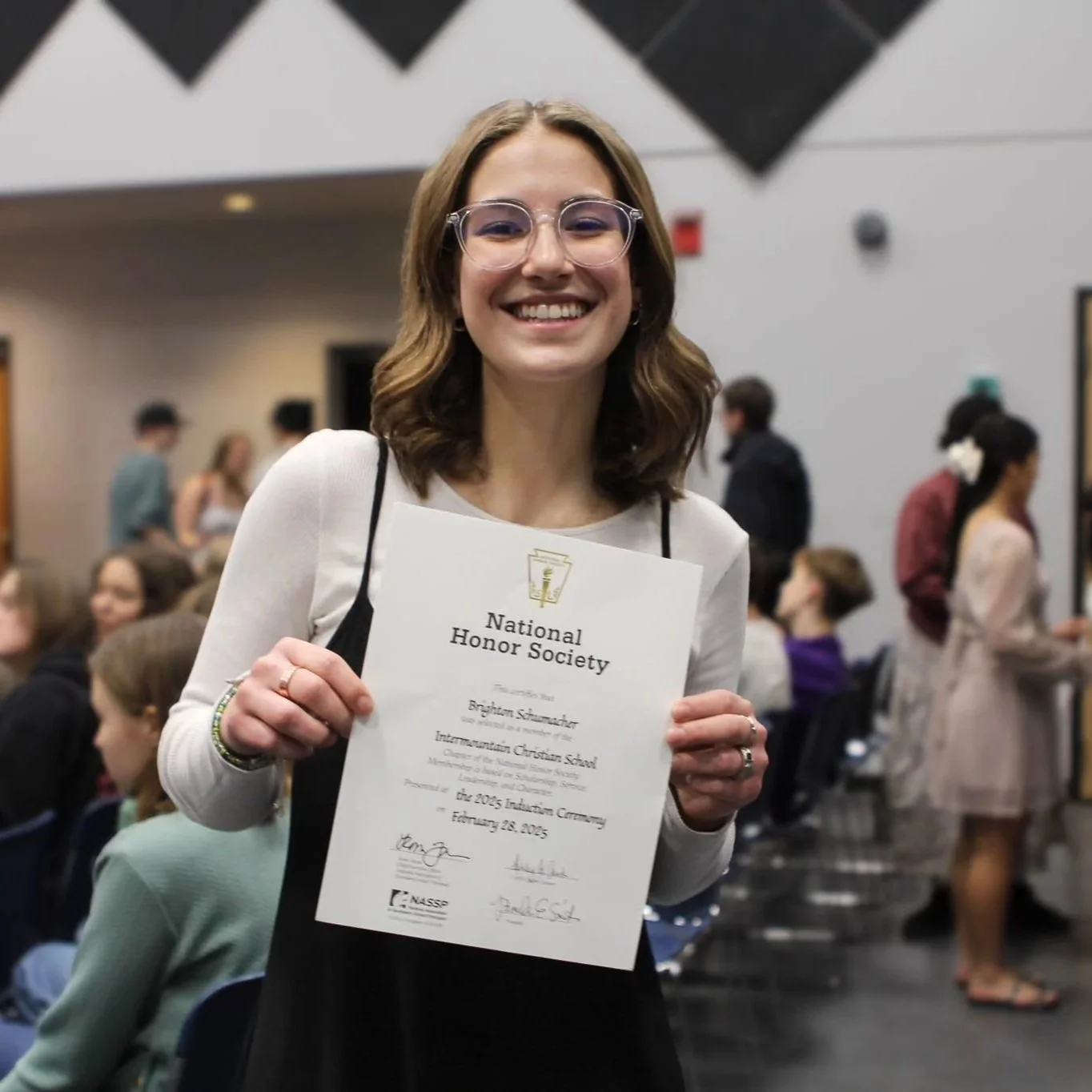 National Honor Society member, ICS Student