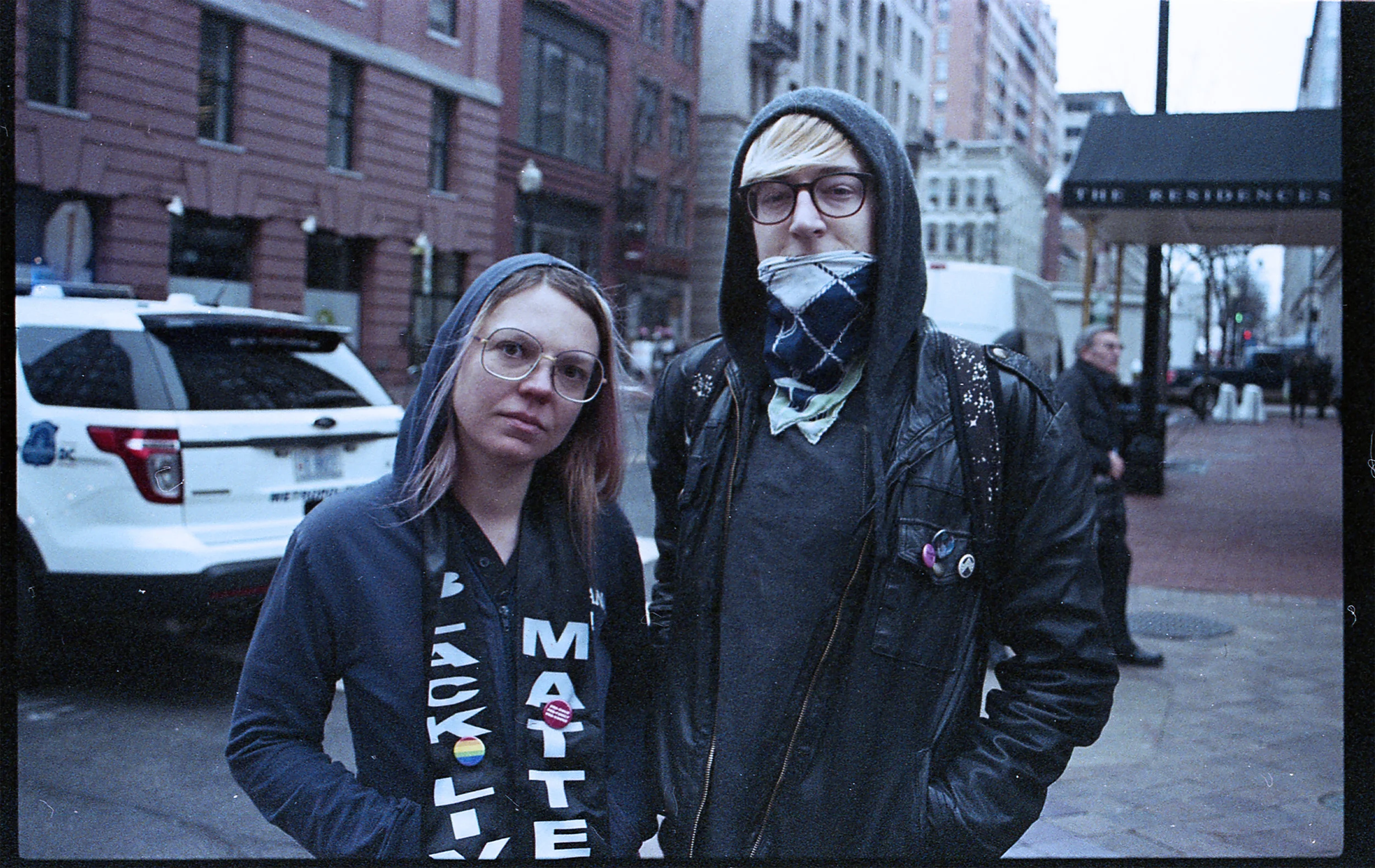 Leah and Austin at The Women's March, 2017