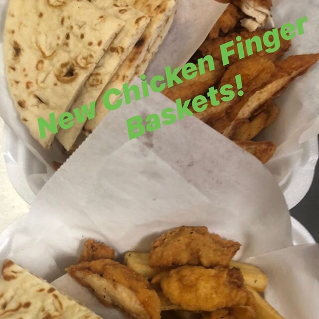 Chicken finger baskets now available #gyrogyroatlanta
