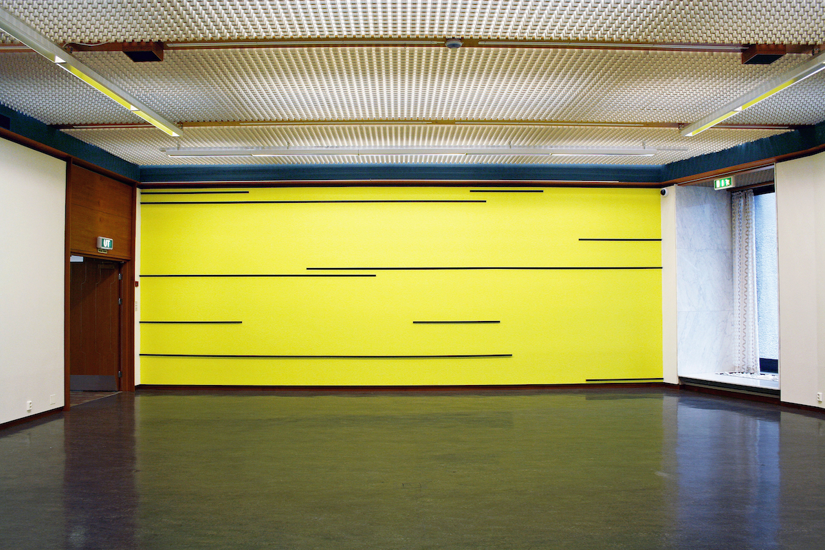 Digital Tsunami, 2013 Acrylic and angle steel, 350 x 800 cm Haugesund Billedgalleri, 2013