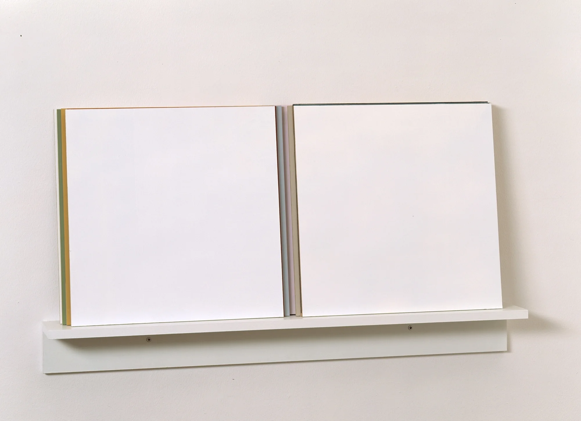 Sammen , 2001 Acrylic on wood, 40 x 86 cm GODDESSES (Gudinner. Kvinner som beveger kunsten II) , 2010 and Kunst 4. Verk fra samlingen 1950-2007 , 2007–2009, The National Museum of Art, Oslo