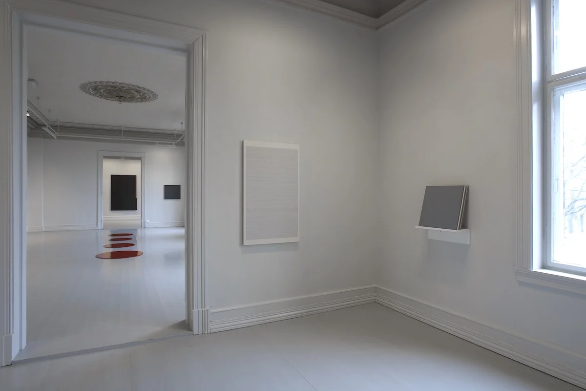 Untitled, 2008 (right) Acrylic on MDF, 45 x 45 cm Flater - En utstilling om det monokrome maleriet , Galleri F 15, Moss, 2008
