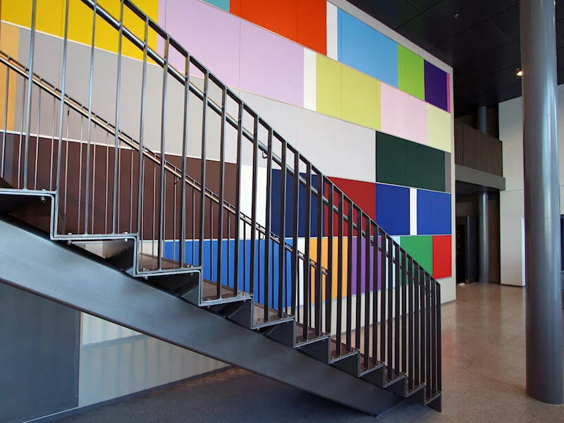 Mental palett, 2007 Painted MDF, 700 x 1100 cm Commission University of Oslo (UIO), Department of Psychology