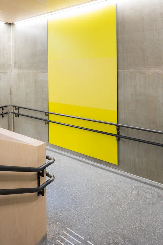 Rise , 2018 Print and lacquer on aluminium, dimensions variable Commission University of Tromsø (MH2 UIT)