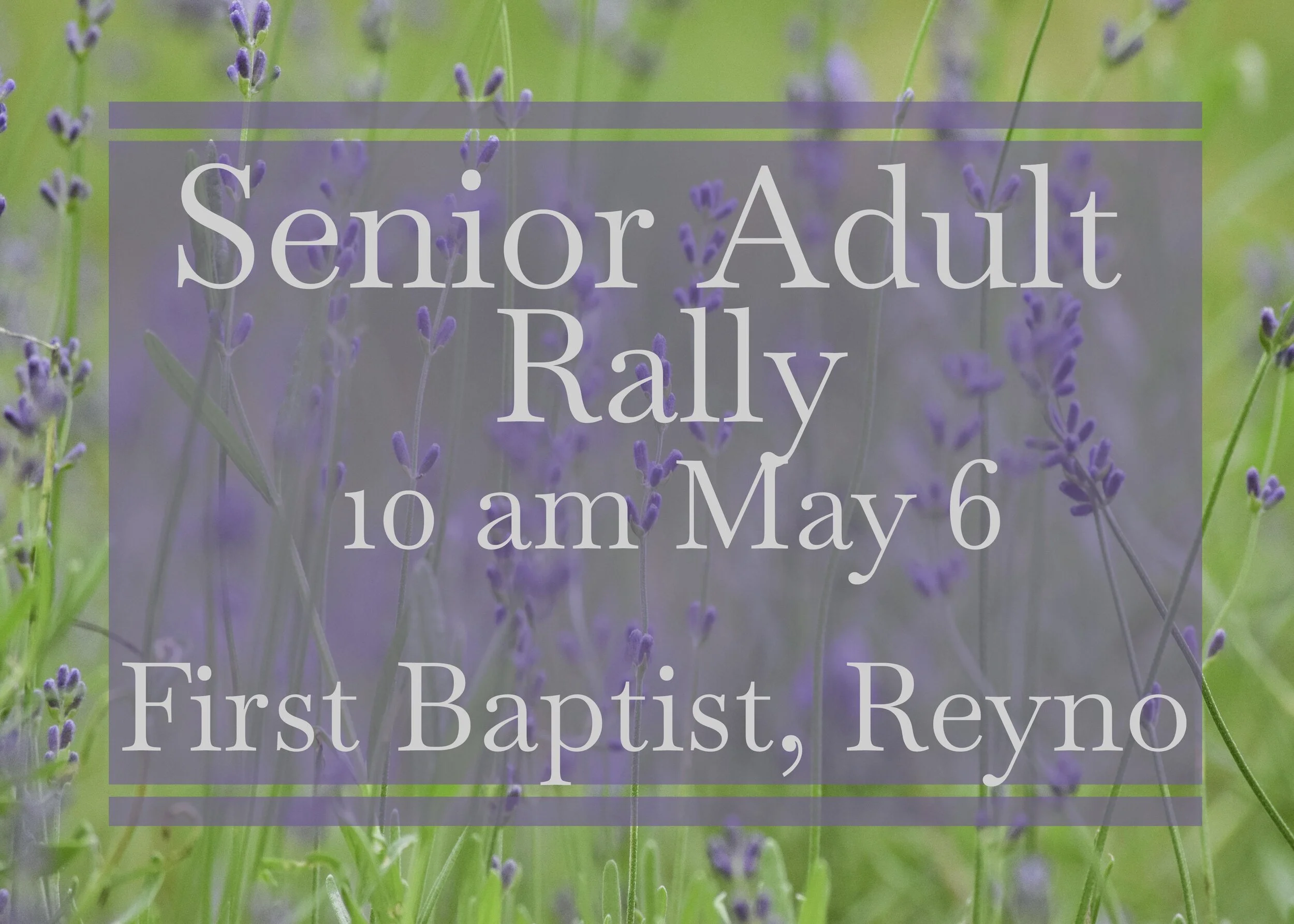Senior Adult Rally