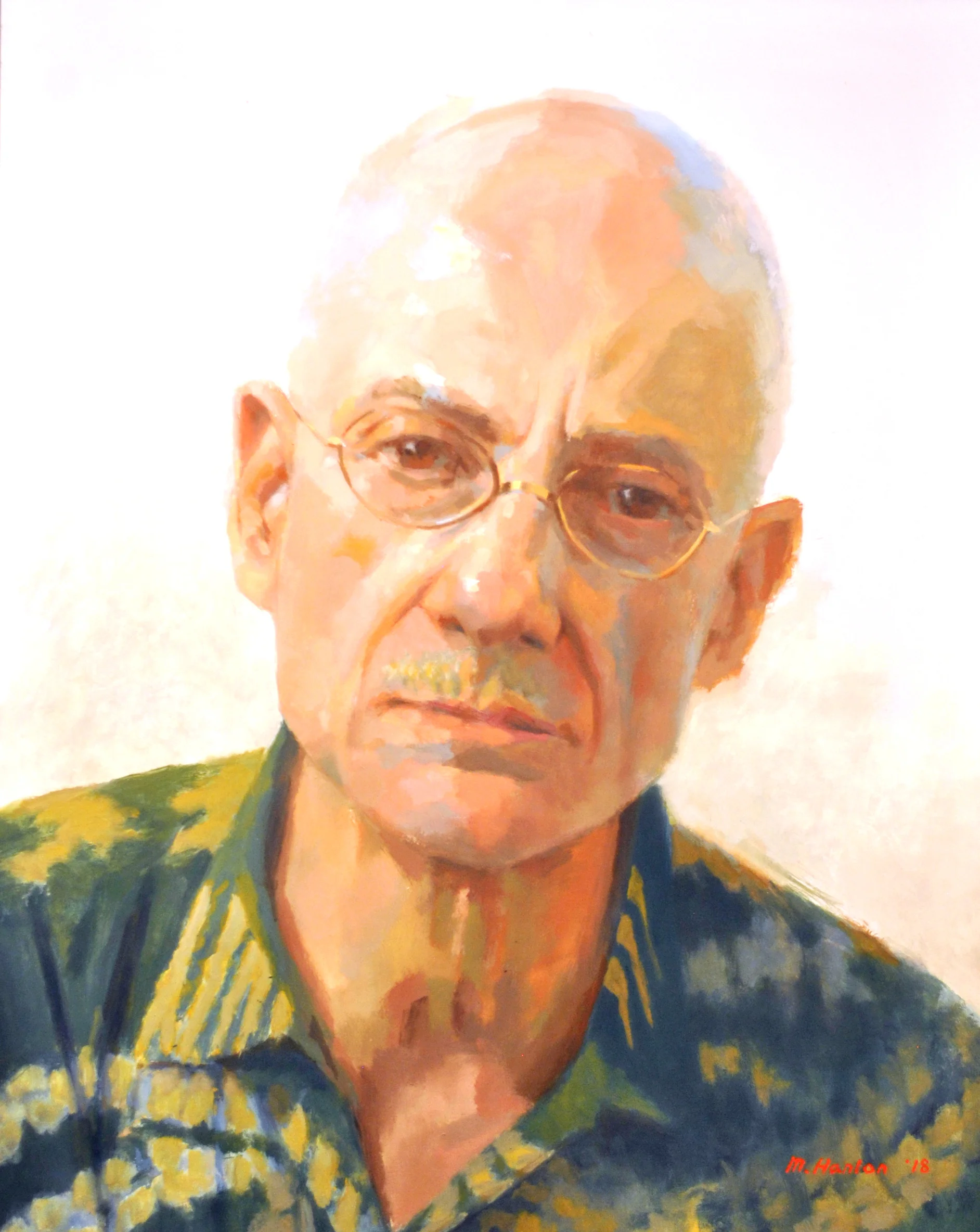 FIRST PLACE: James Ellroy - by artist Mike Hanlon