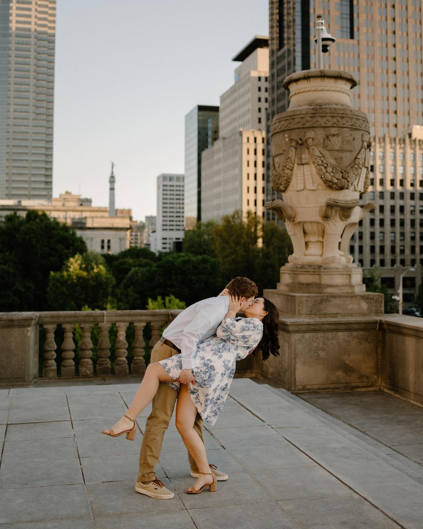 Downtown Indy with Nicole &amp; Jacob!

Jacob was a groomsman at a wedding I shot last fall &amp; I am so honored that they picked me to document their big day next spring! 

Our shoot happened to fall on the only day it didn&rsquo;t rain this week s