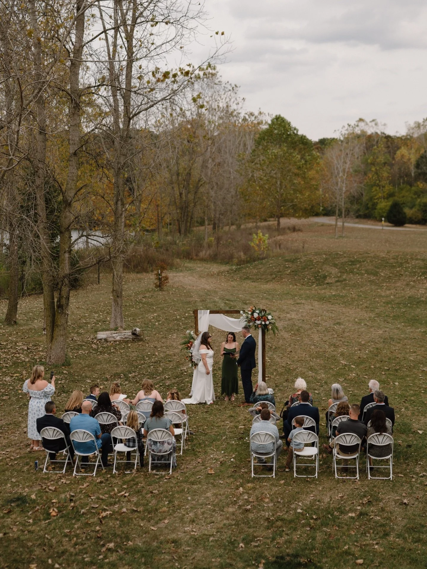 Married in their backyard surrounded by their closest friends &amp; family ✨
